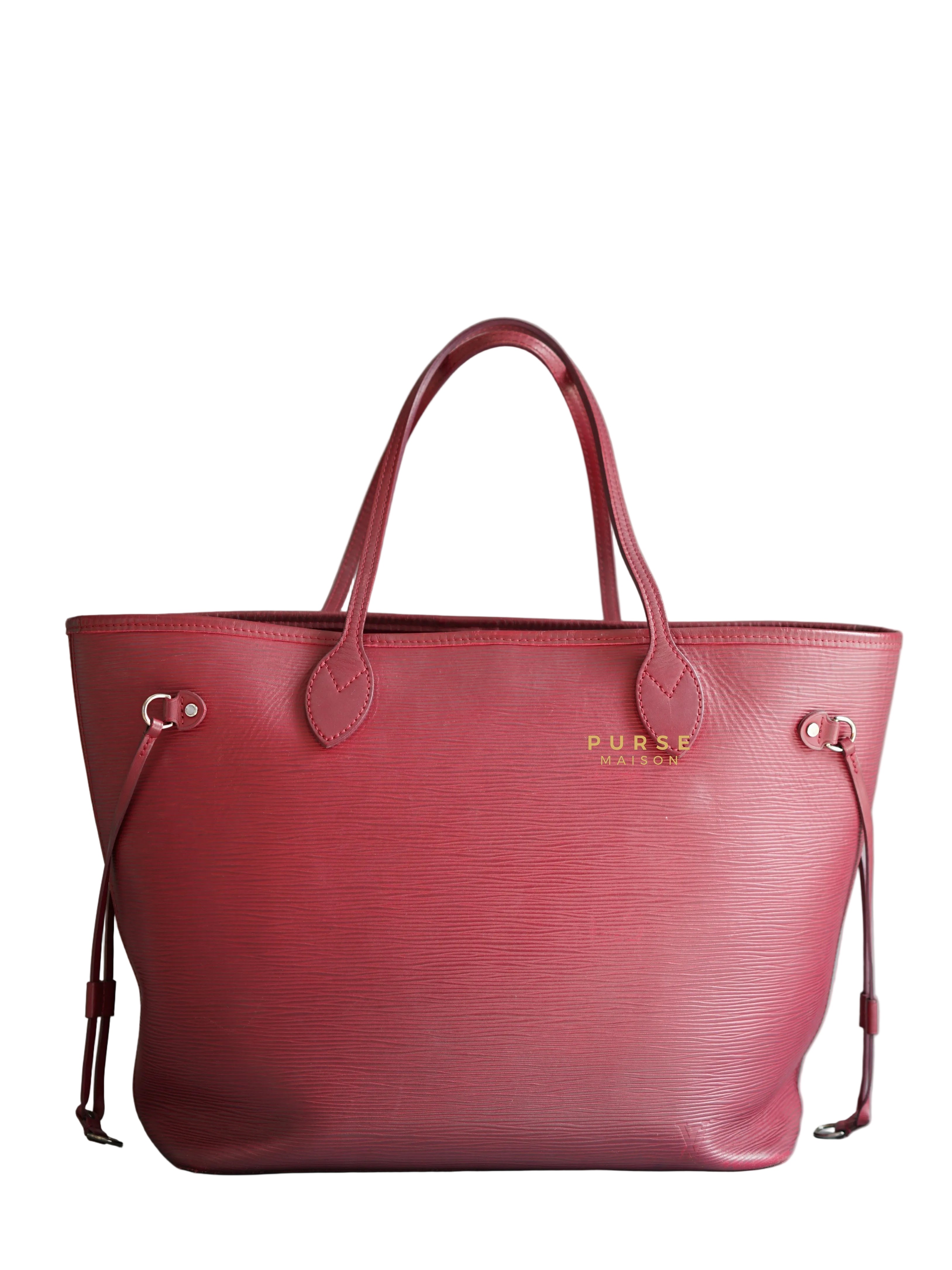 Louis Vuitton Epi Leather Neverfull Bag in Fuchsia (Date Code: FL2133) | Purse Maison Luxury Bags Shop