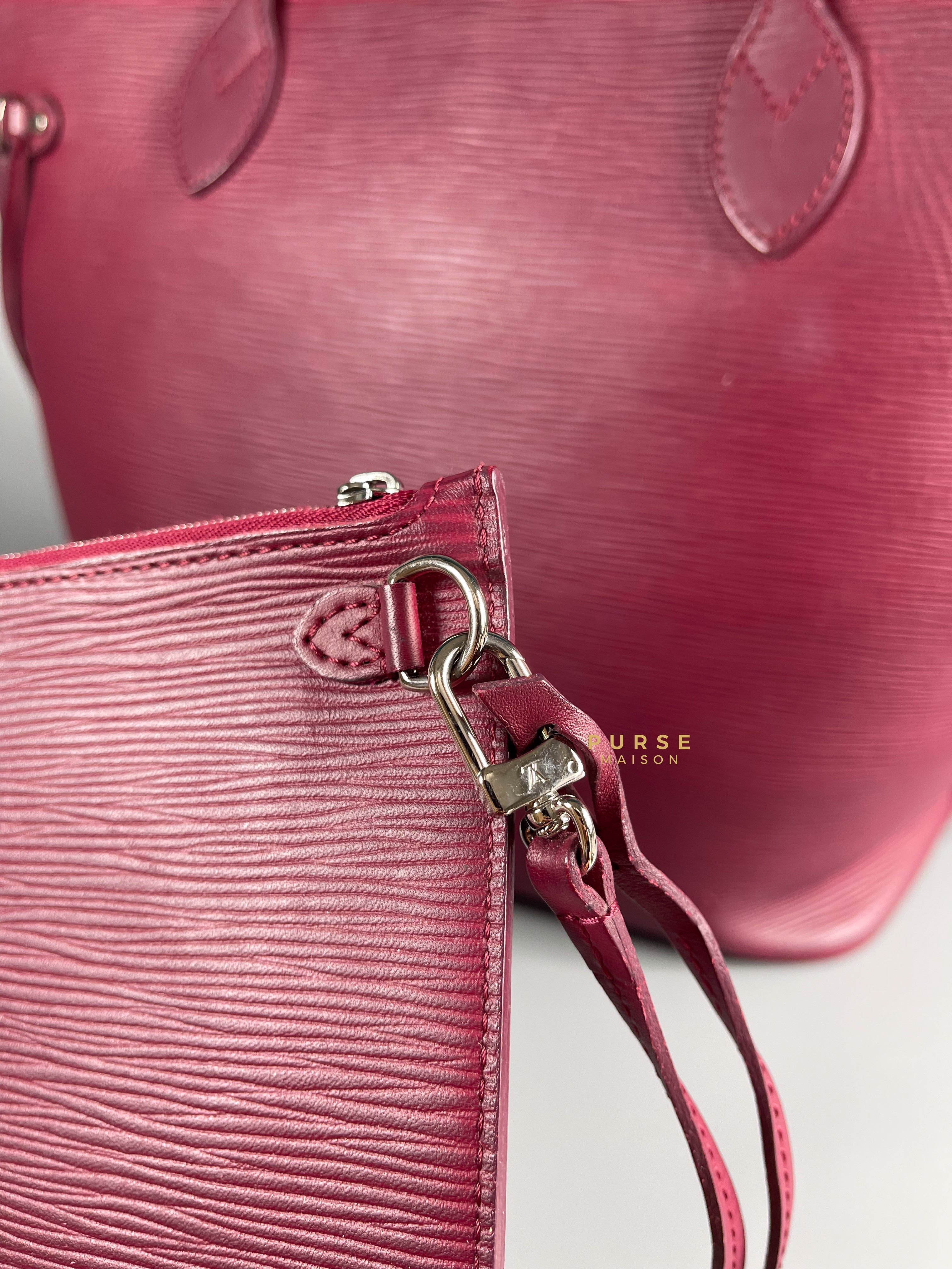 Louis Vuitton Epi Leather Neverfull Bag in Fuchsia (Date Code: FL2133) | Purse Maison Luxury Bags Shop