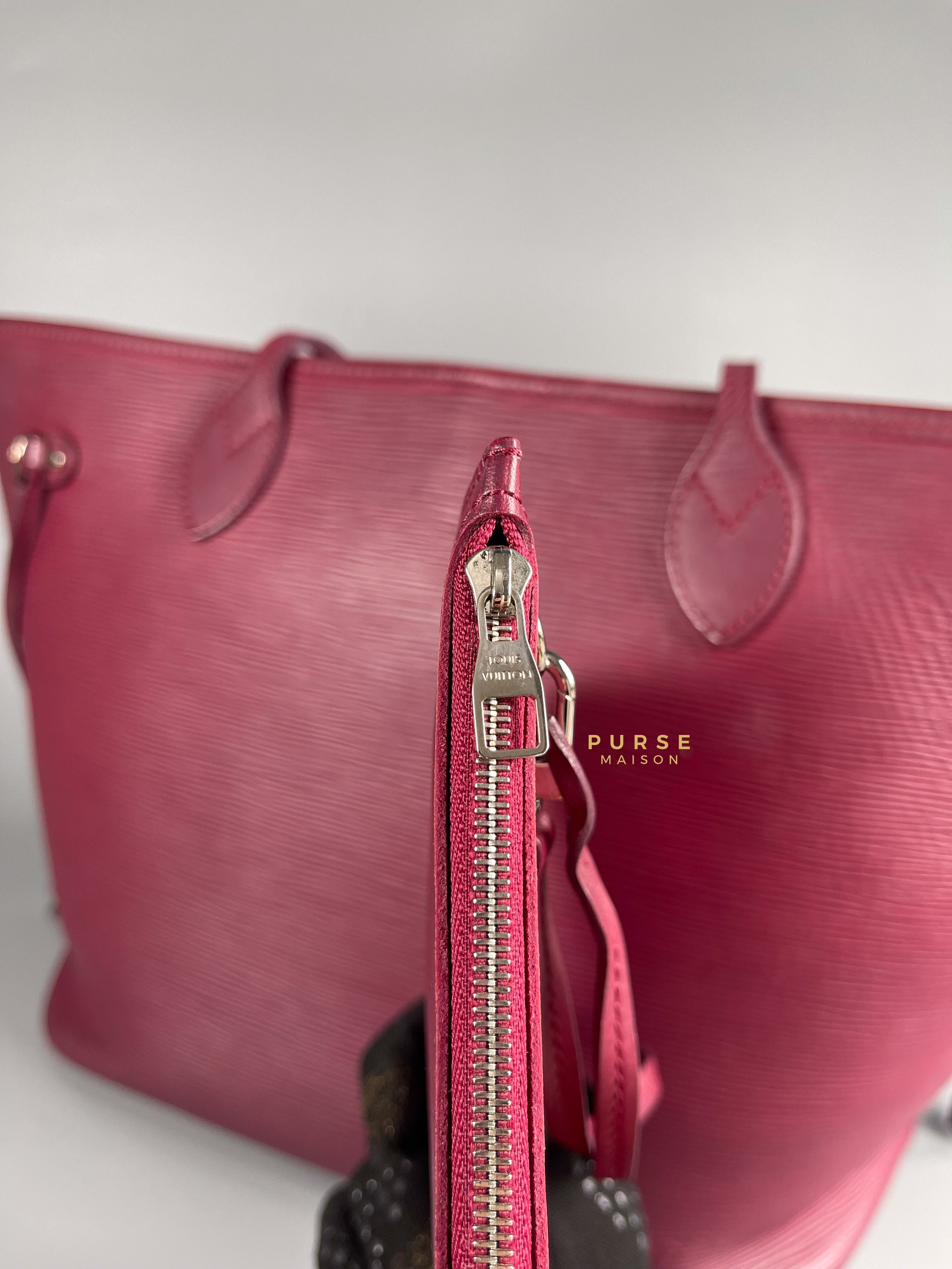 Louis Vuitton Epi Leather Neverfull Bag in Fuchsia (Date Code: FL2133) | Purse Maison Luxury Bags Shop