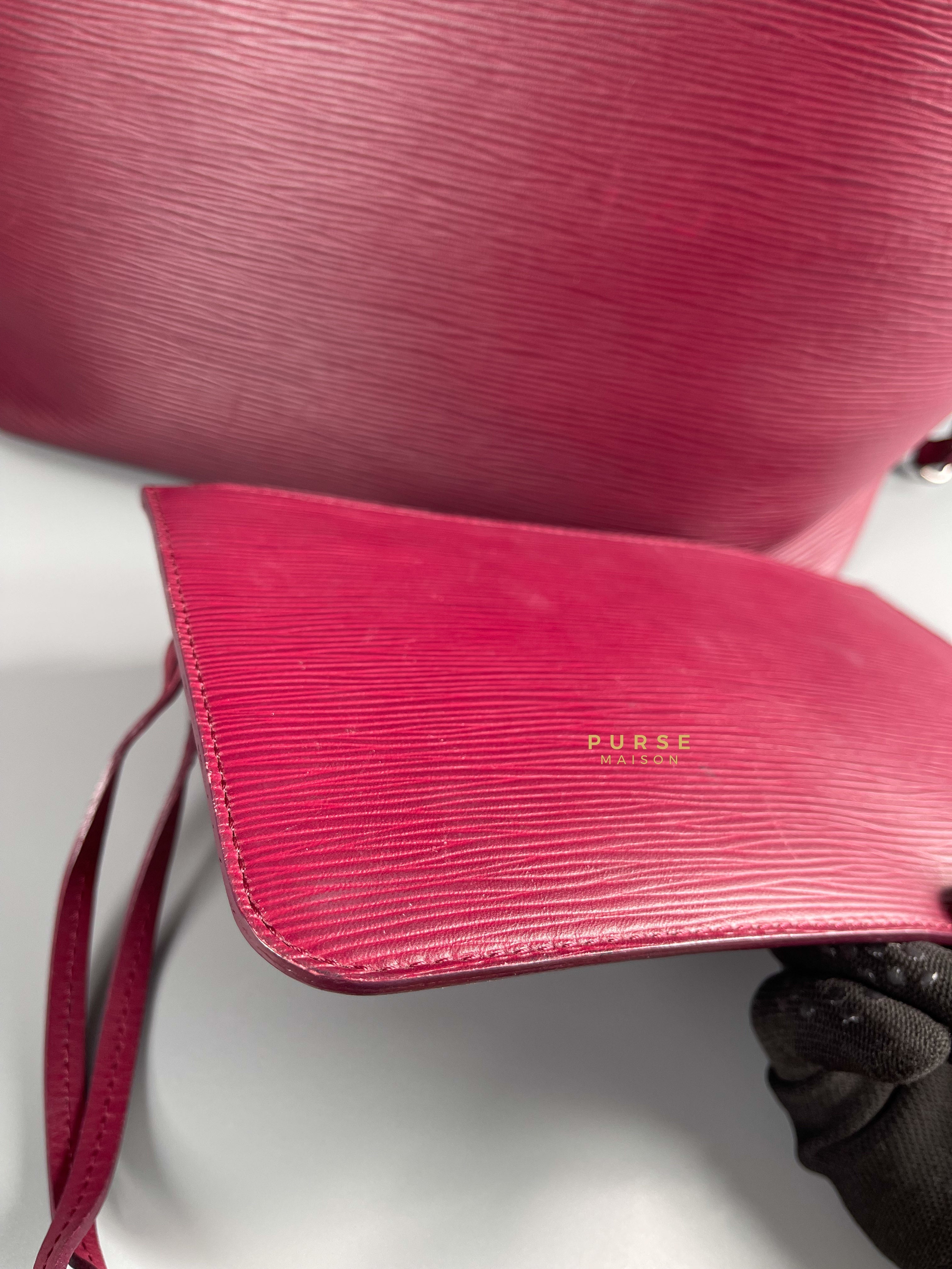 Louis Vuitton Epi Leather Neverfull Bag in Fuchsia (Date Code: FL2133) | Purse Maison Luxury Bags Shop