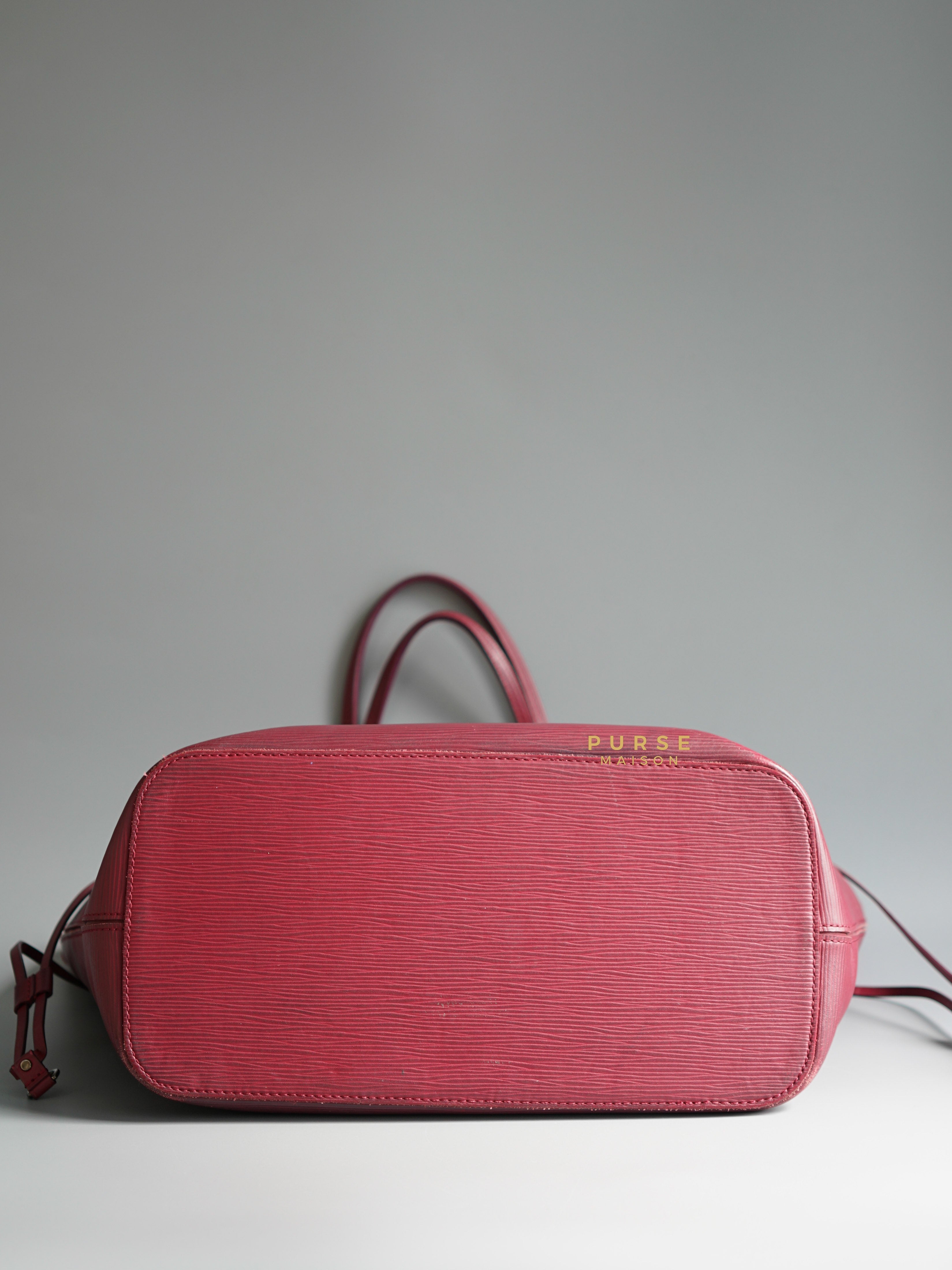 Louis Vuitton Epi Leather Neverfull Bag in Fuchsia (Date Code: FL2133) | Purse Maison Luxury Bags Shop