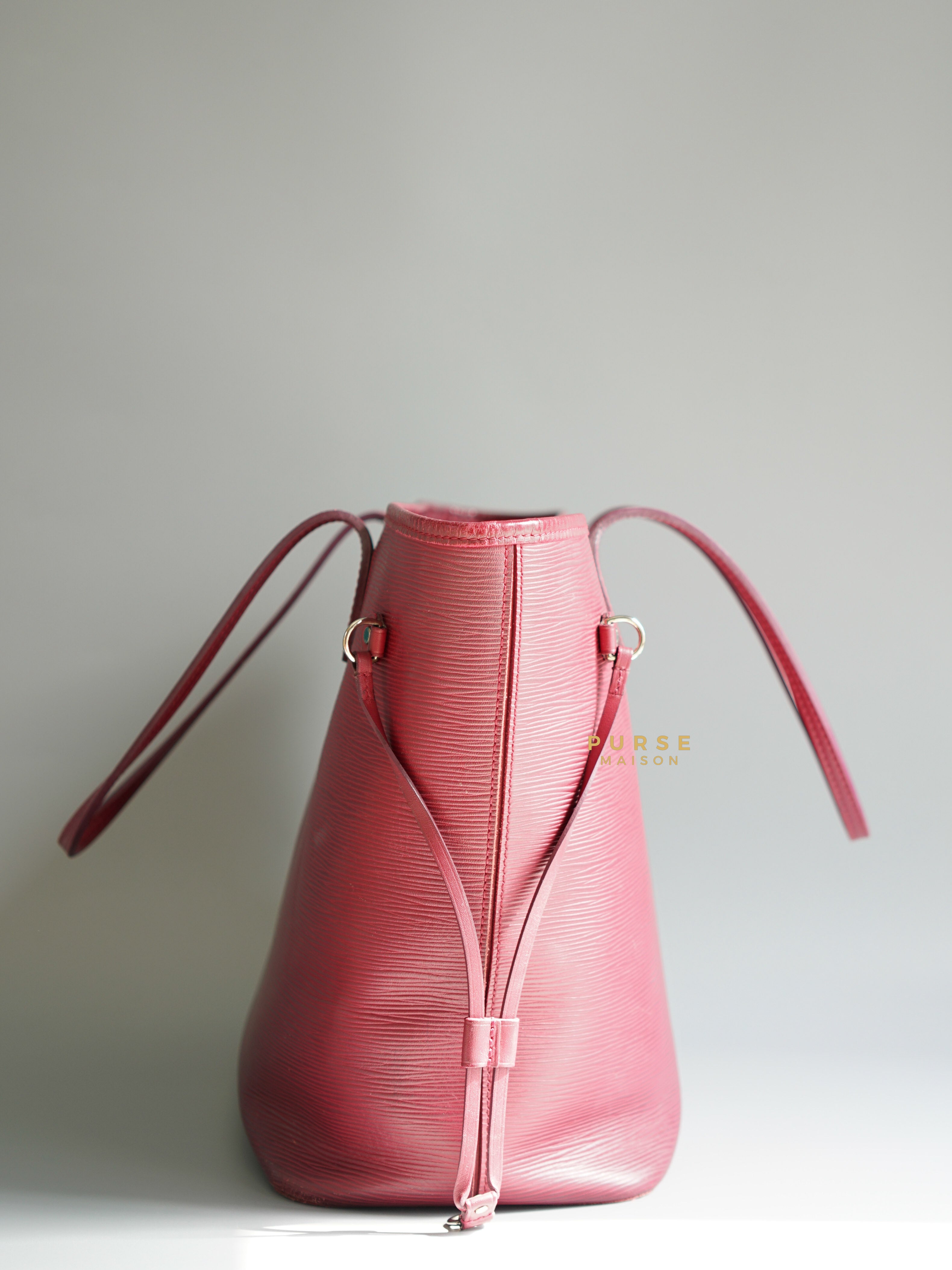 Louis Vuitton Epi Leather Neverfull Bag in Fuchsia (Date Code: FL2133) | Purse Maison Luxury Bags Shop