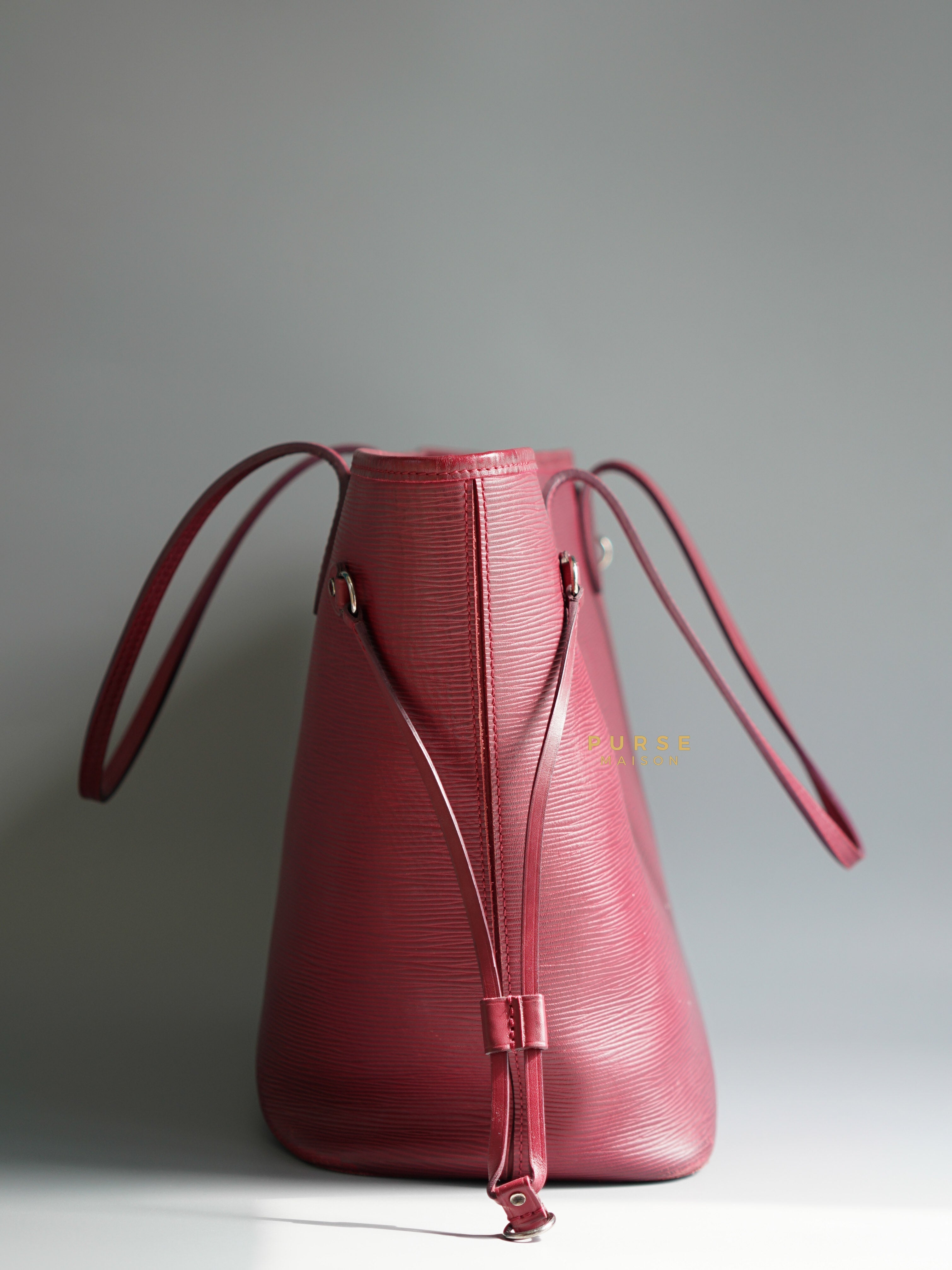 Louis Vuitton Epi Leather Neverfull Bag in Fuchsia (Date Code: FL2133) | Purse Maison Luxury Bags Shop