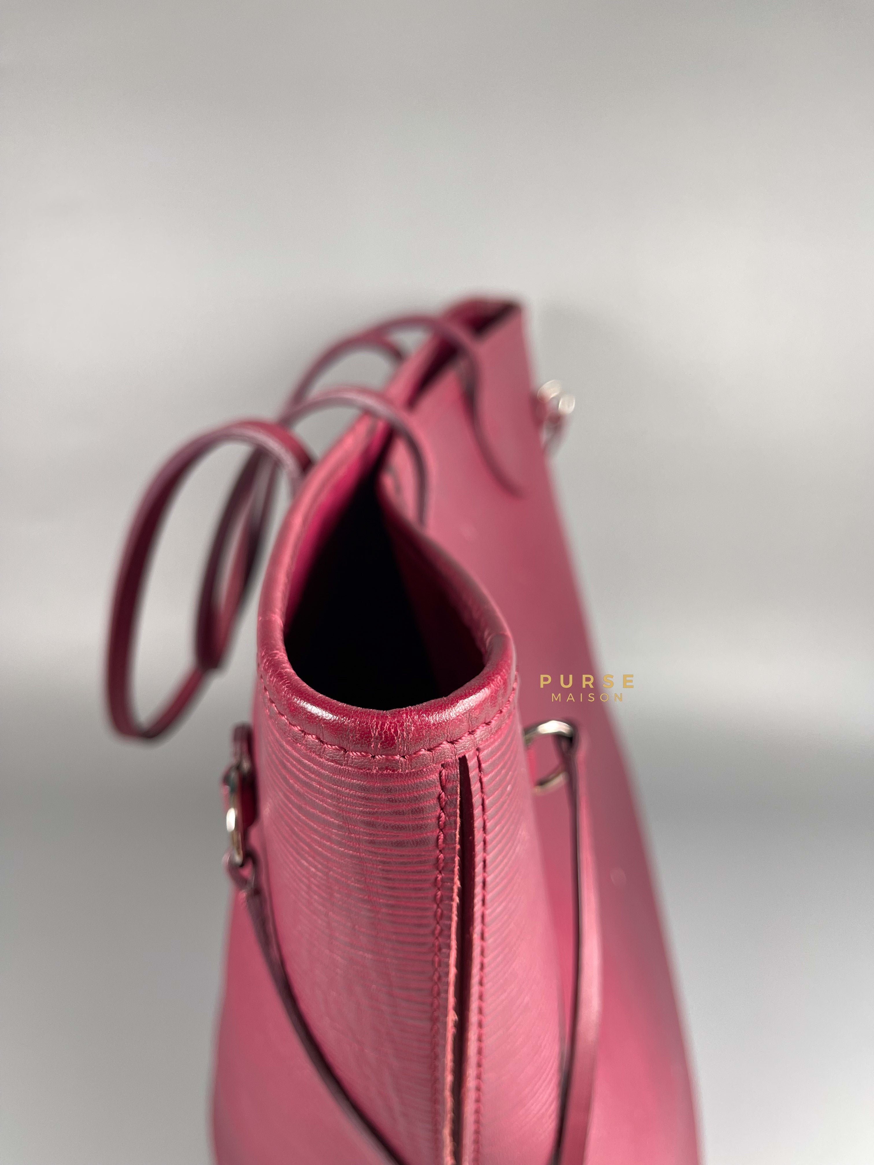 Louis Vuitton Epi Leather Neverfull Bag in Fuchsia (Date Code: FL2133) | Purse Maison Luxury Bags Shop