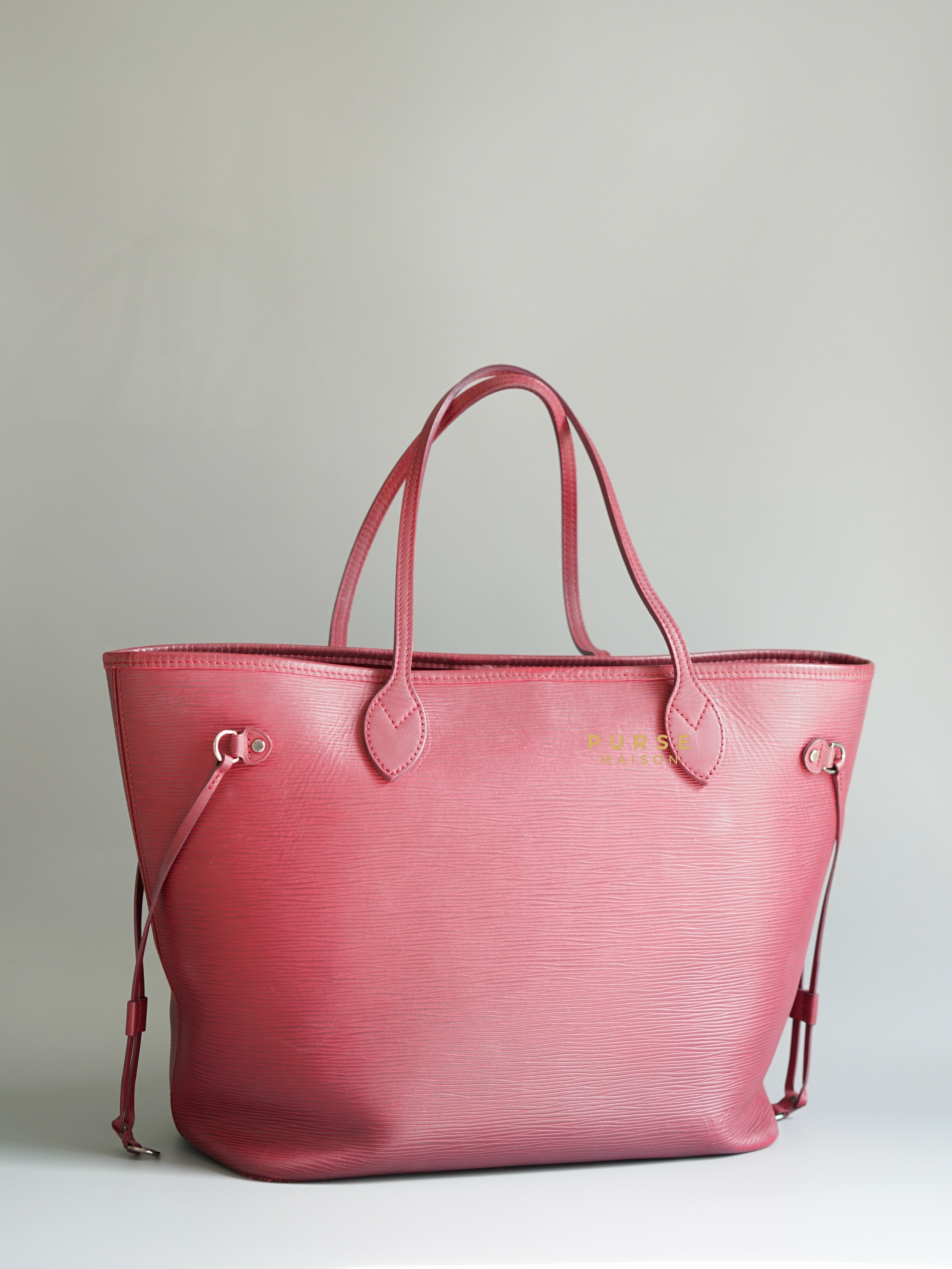 Louis Vuitton Epi Leather Neverfull Bag in Fuchsia (Date Code: FL2133) | Purse Maison Luxury Bags Shop