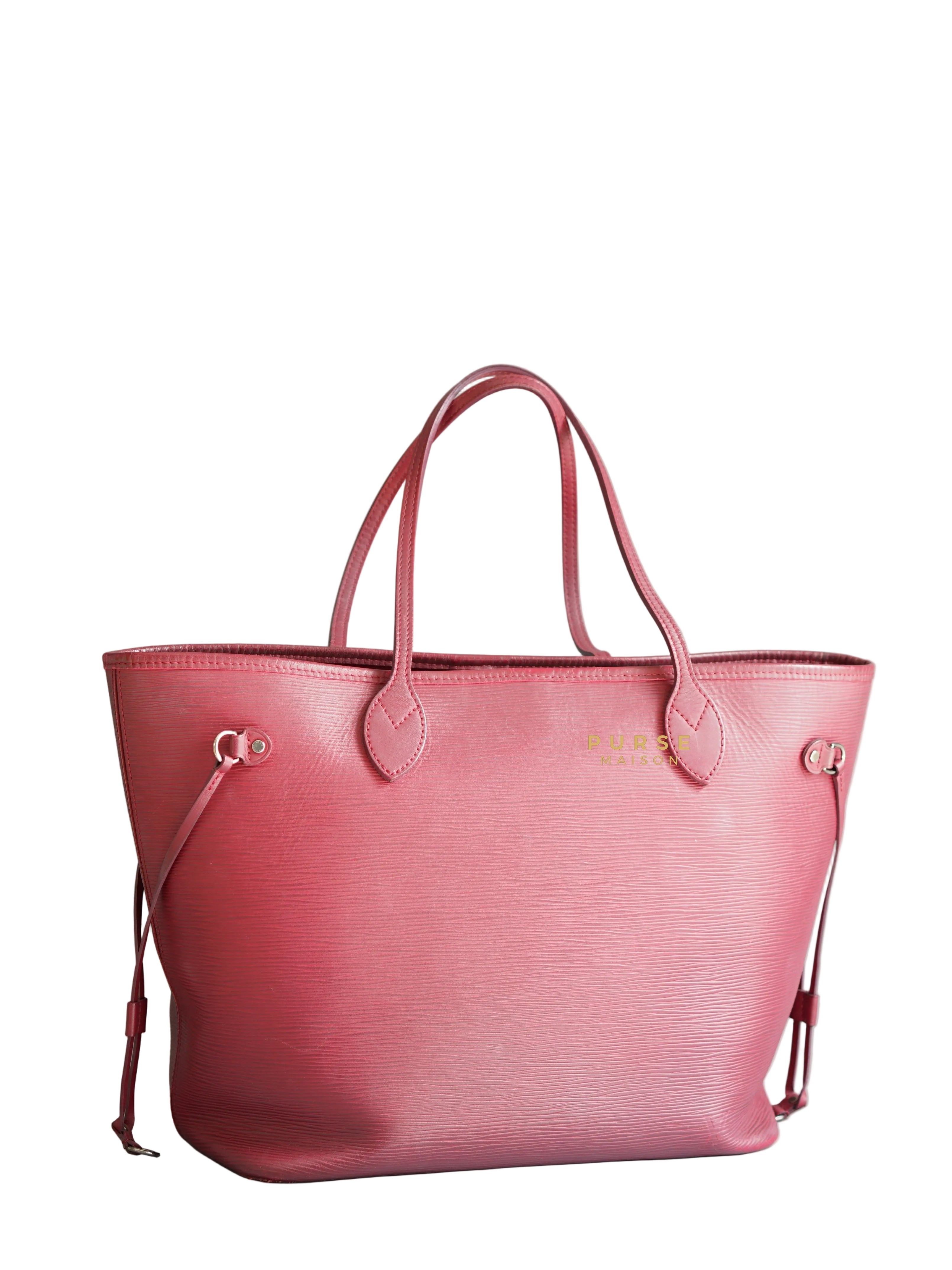 Louis Vuitton Epi Leather Neverfull Bag in Fuchsia (Date Code: FL2133) | Purse Maison Luxury Bags Shop