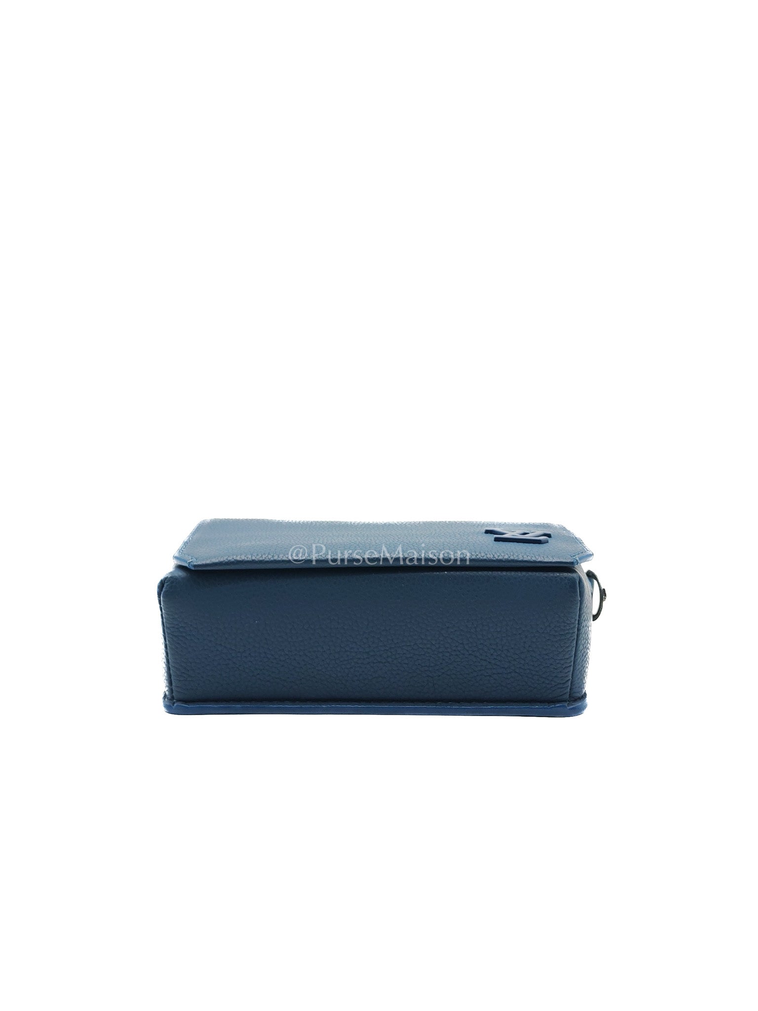 Louis Vuitton Fastline Wearable Wallet in Atlantic Blue Cowhide Leather and Silver Hardware Microchip | Purse Maison Luxury Bags Shop