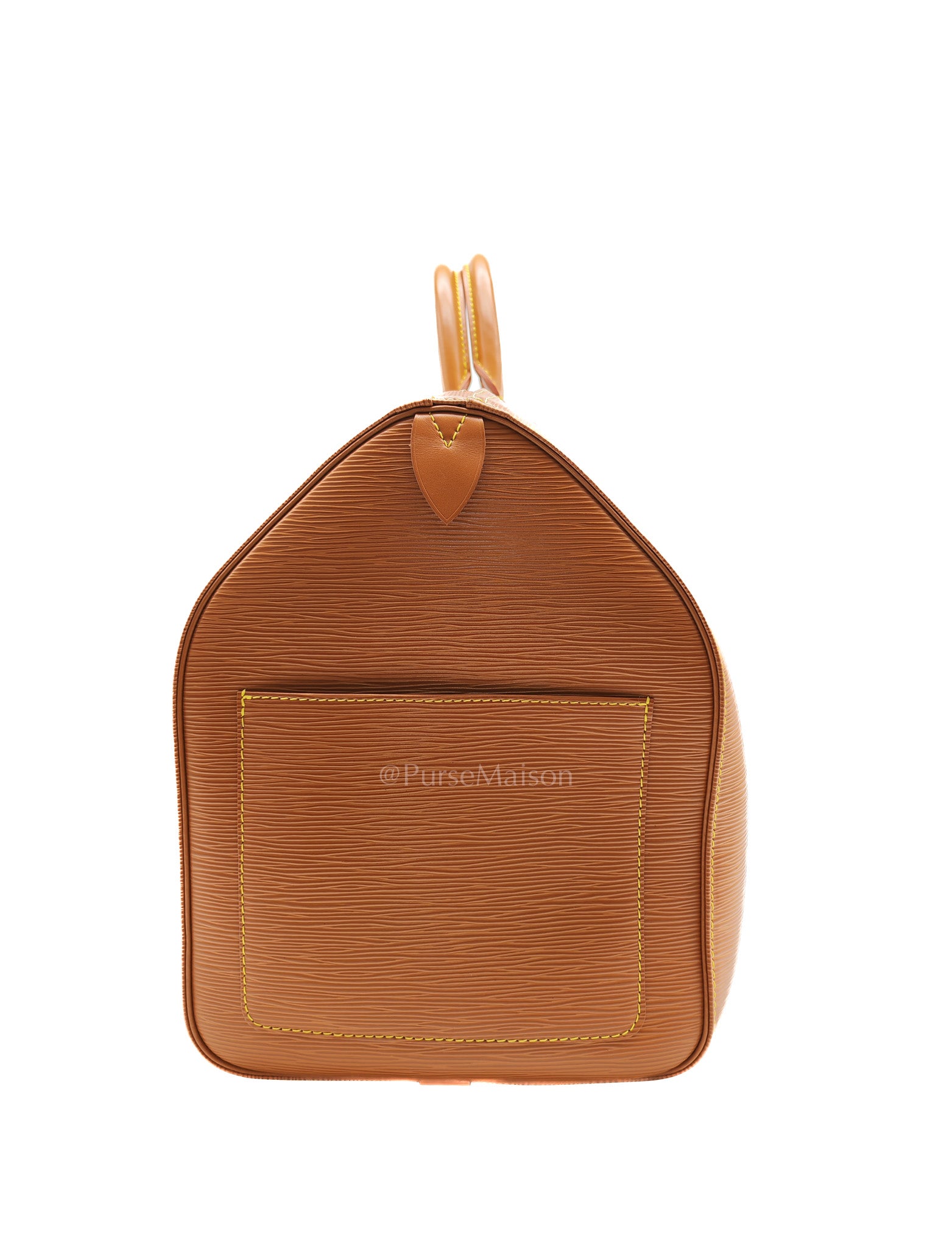 Keepall 50 Duffle Bag in Brown Epi Leather | Purse Maison Luxury Bags Shop