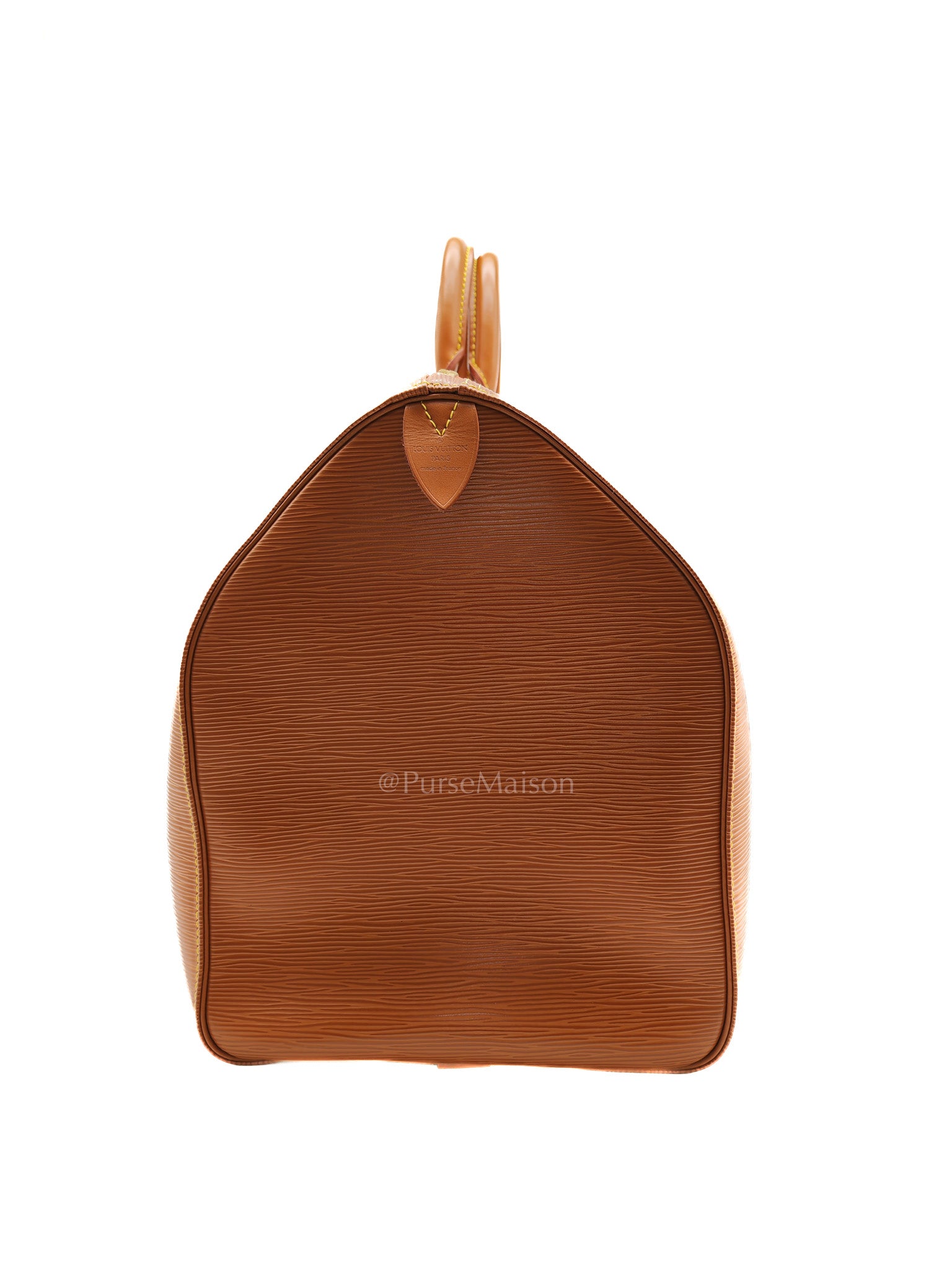 Keepall 50 Duffle Bag in Brown Epi Leather | Purse Maison Luxury Bags Shop