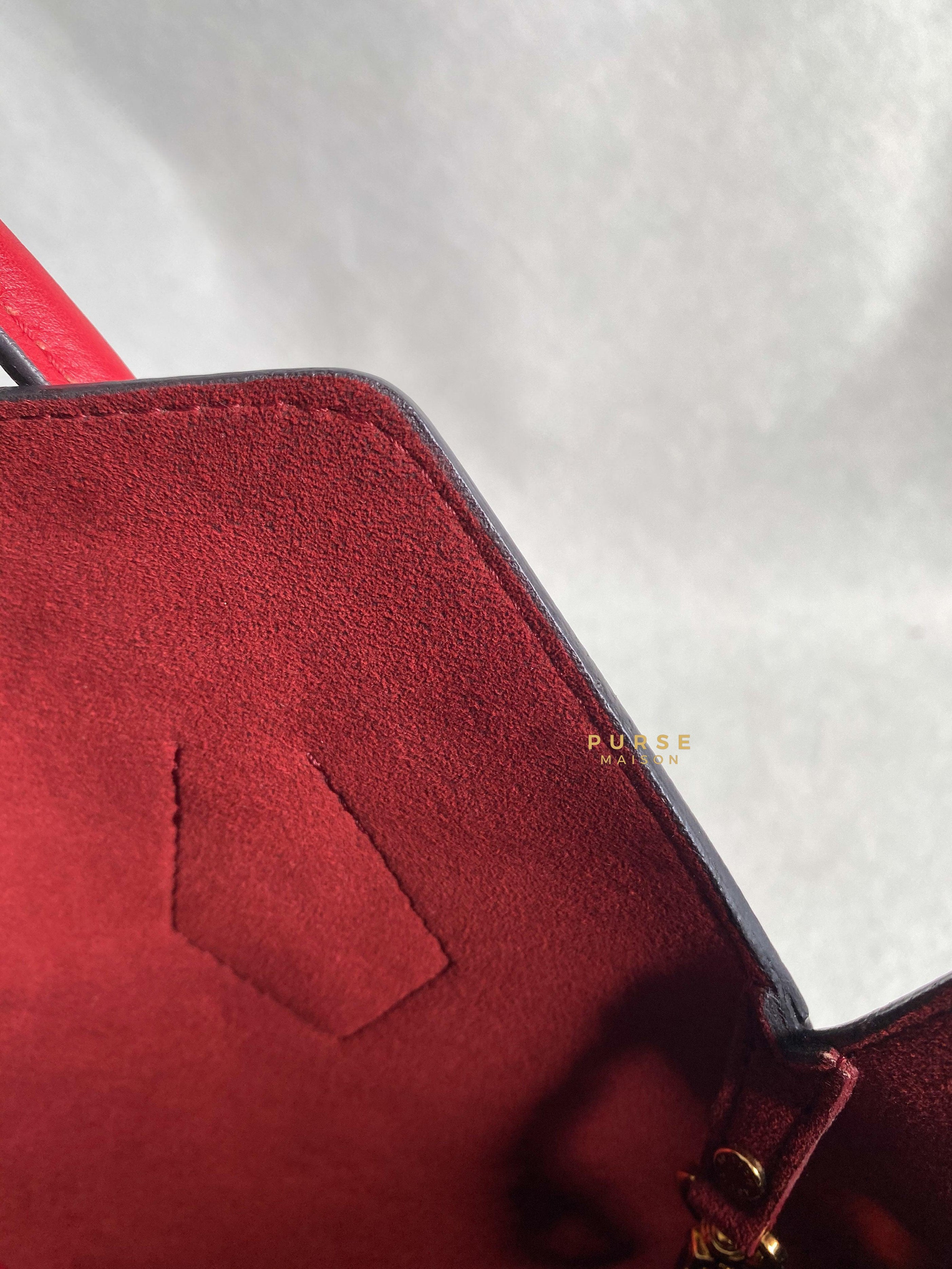 Louis Vuitton Kimono Monogram and Red Leather (DU4165) | Purse Maison Luxury Bags Shop
