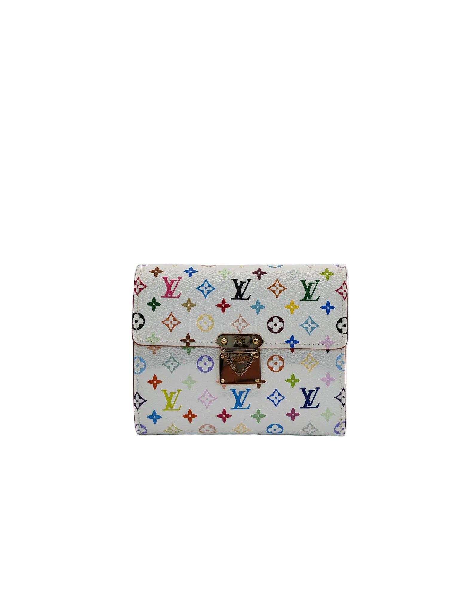 Koala Wallet in White Monogram Multicolor Canvas | Purse Maison Luxury Bags Shop