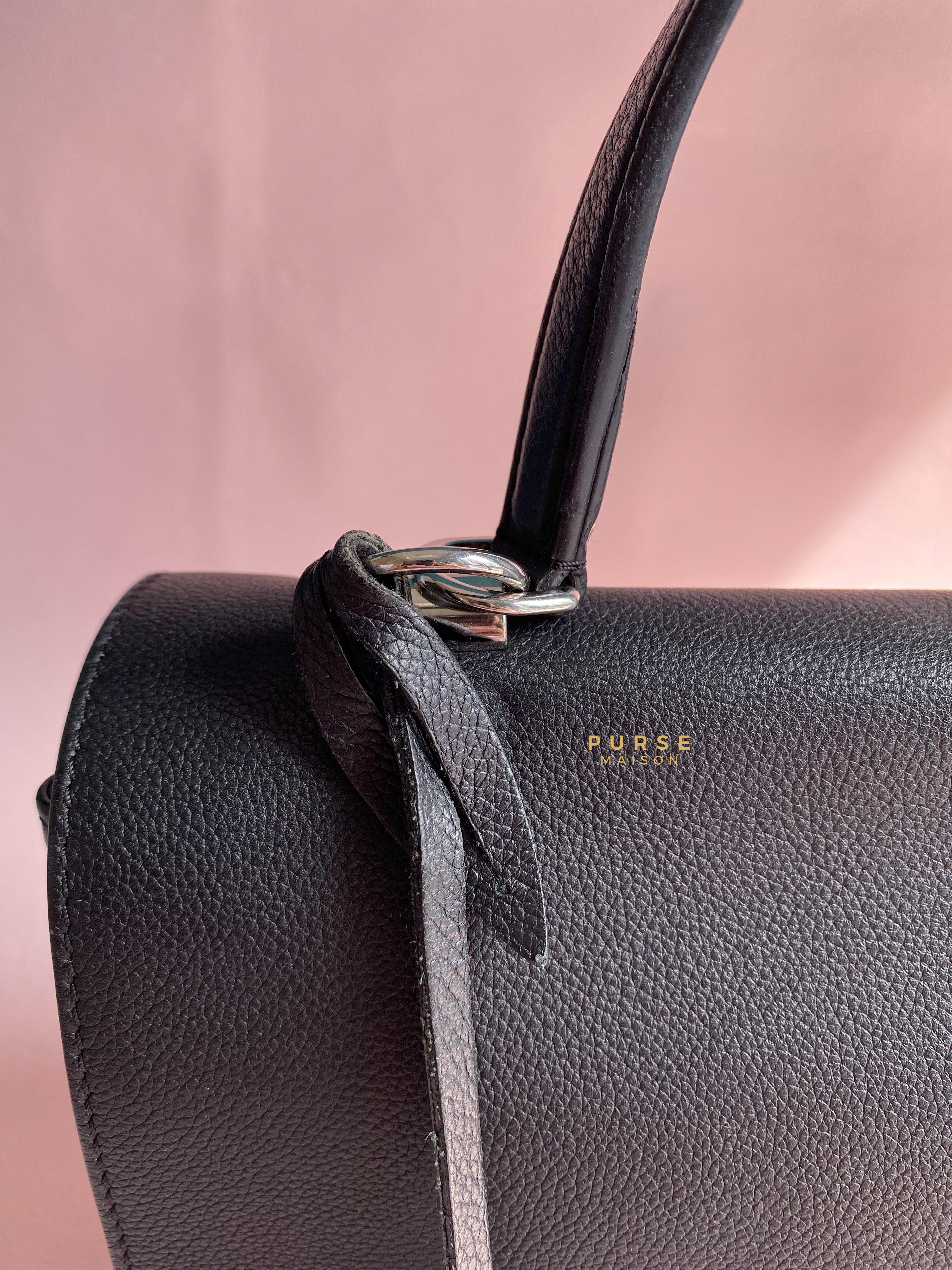 Louis Vuitton Lockme II Bag in Black Calfskin Leather (Date code: FL0127) | Purse Maison Luxury Bags Shop