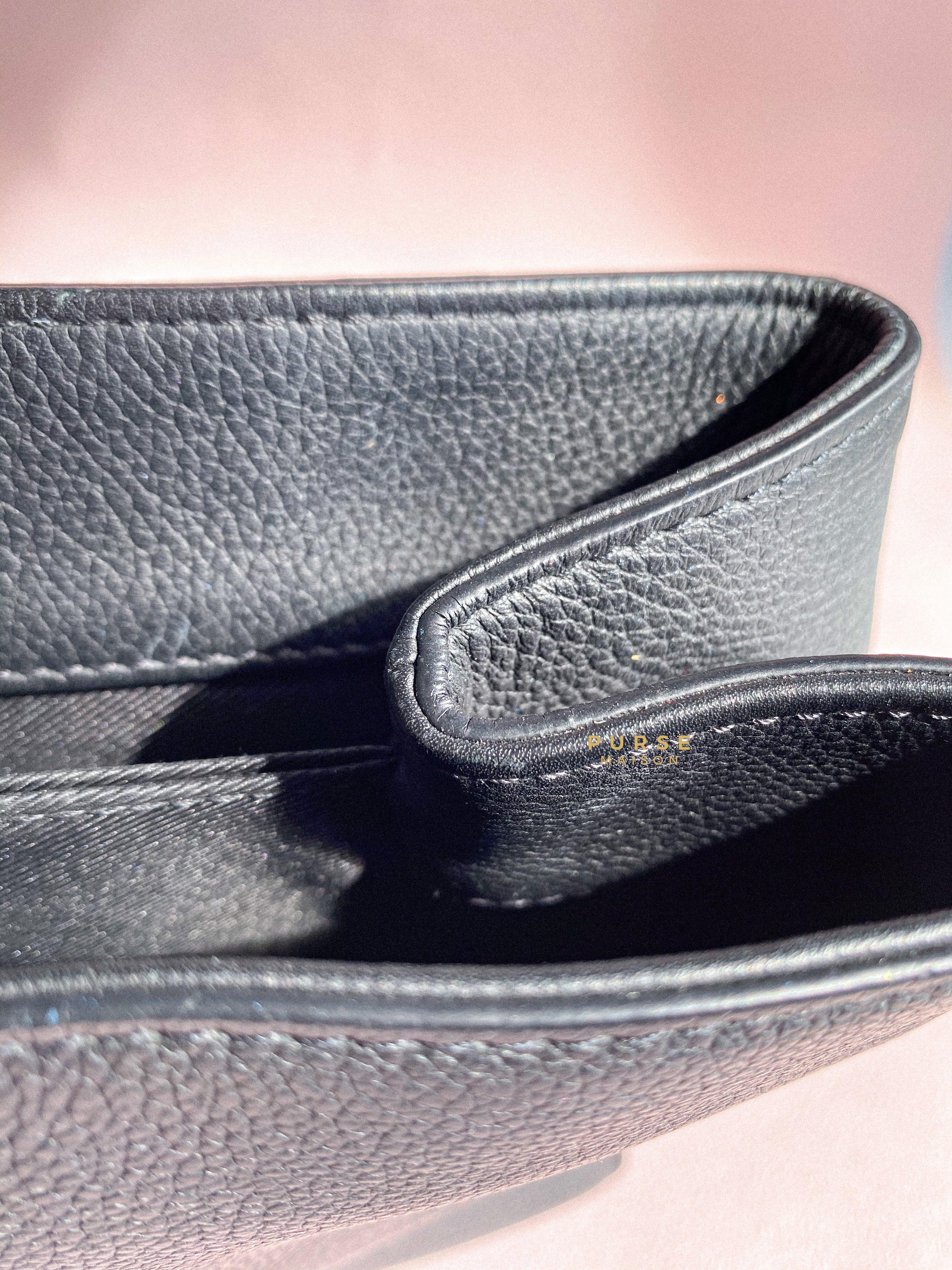 Louis Vuitton Lockme II Bag in Black Calfskin Leather (Date code: FL0127) | Purse Maison Luxury Bags Shop