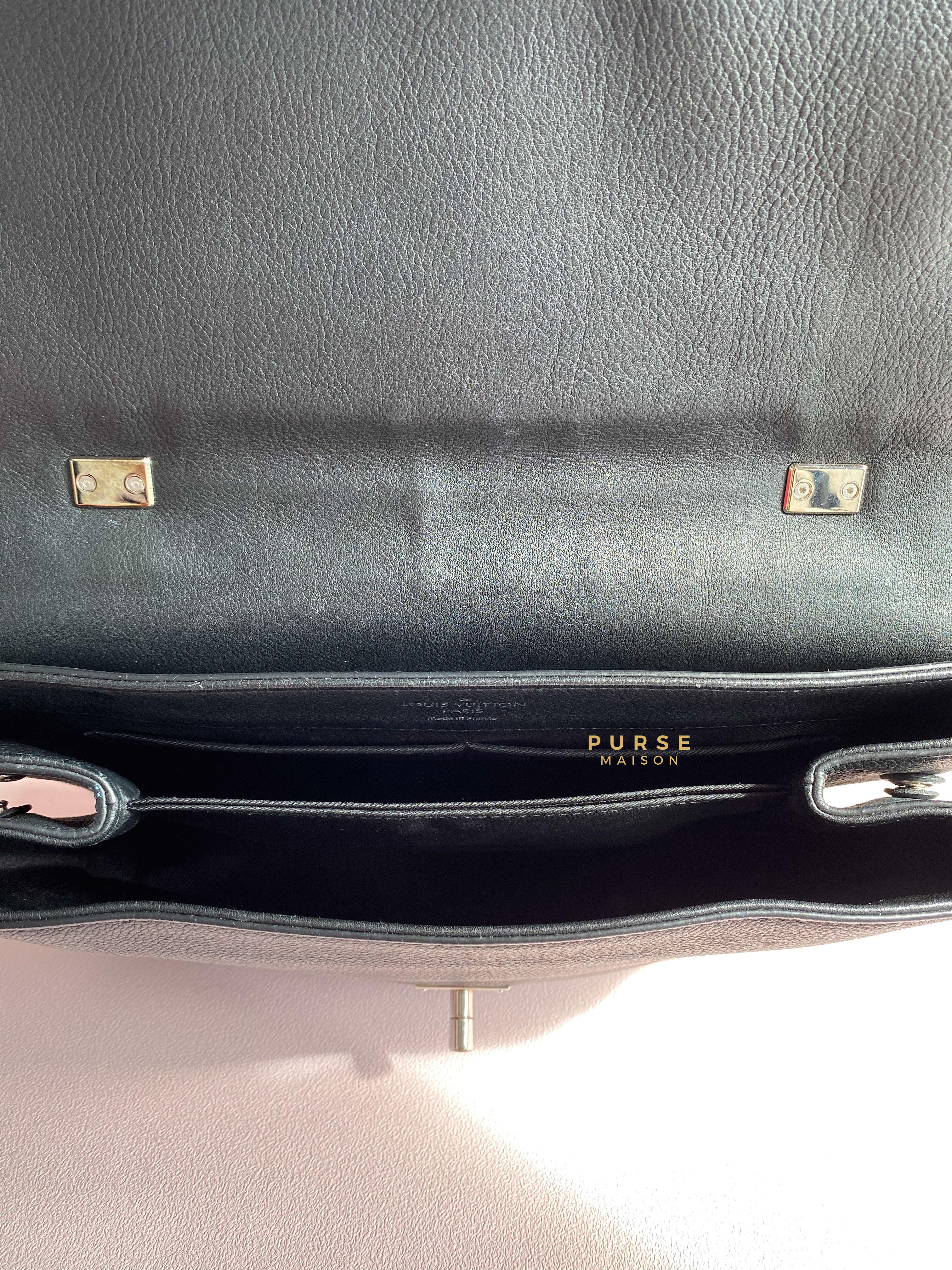 Louis Vuitton Lockme II Bag in Black Calfskin Leather (Date code: FL0127) | Purse Maison Luxury Bags Shop