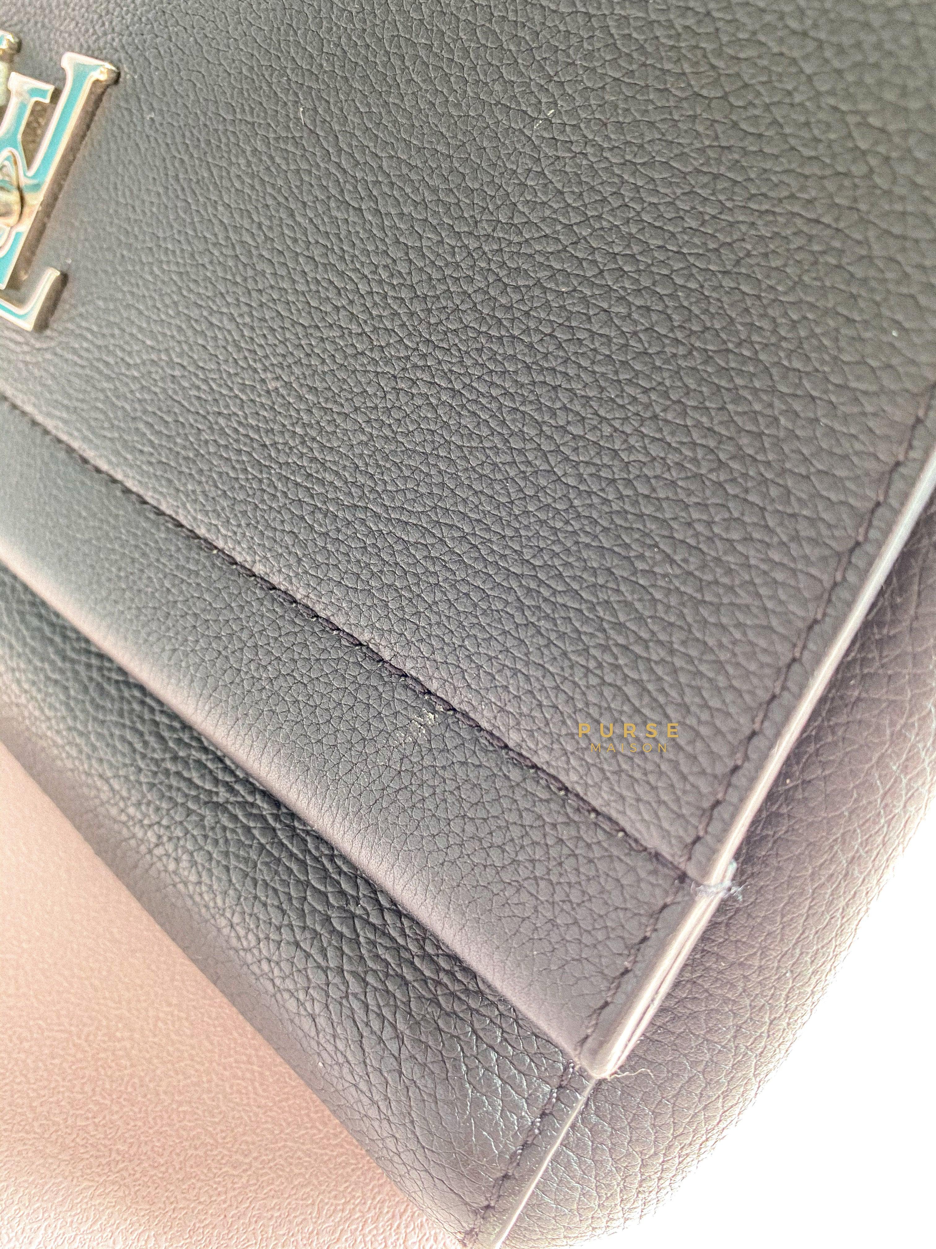 Louis Vuitton Lockme II Bag in Black Calfskin Leather (Date code: FL0127) | Purse Maison Luxury Bags Shop