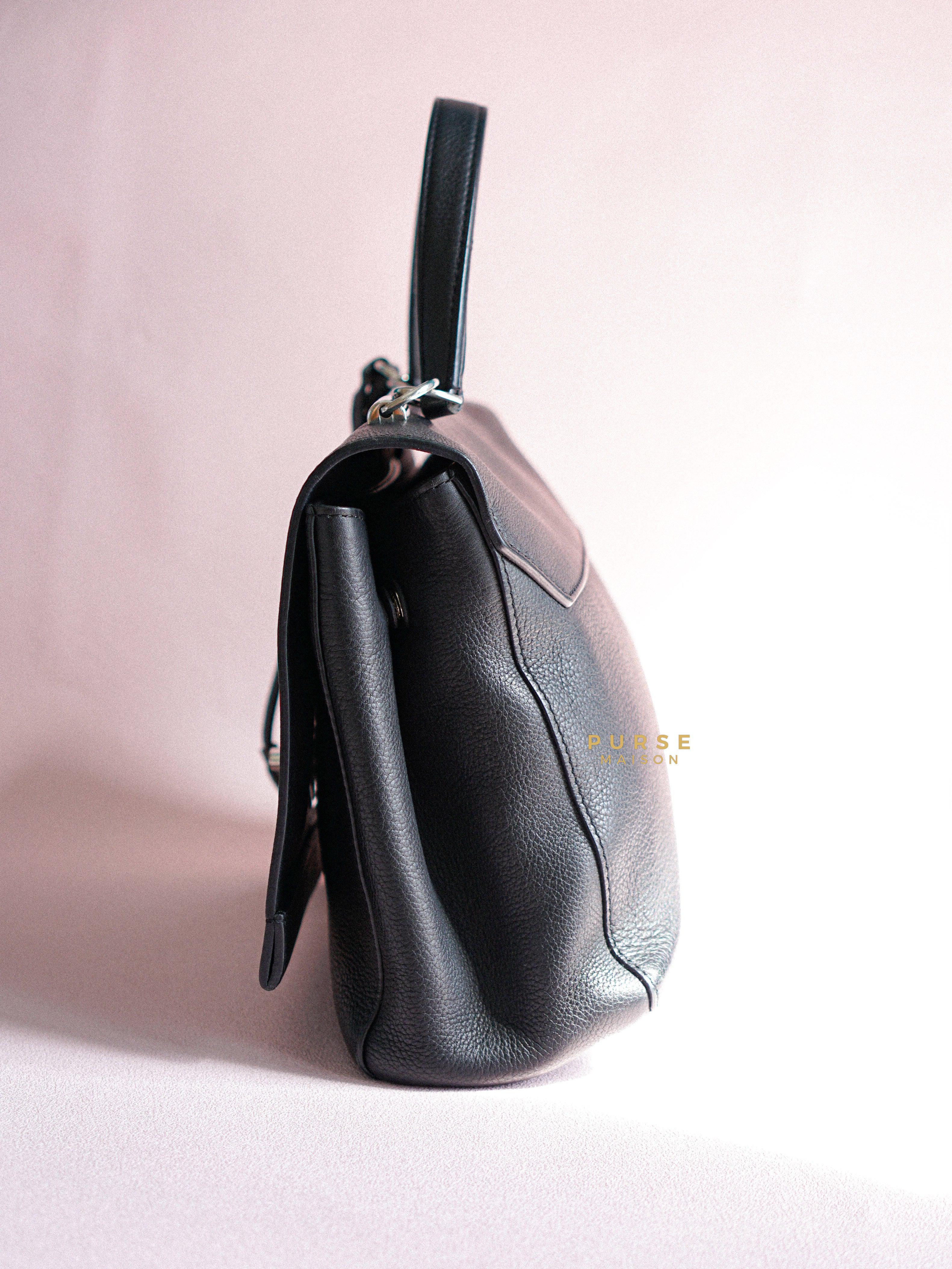Louis Vuitton Lockme II Bag in Black Calfskin Leather (Date code: FL0127) | Purse Maison Luxury Bags Shop
