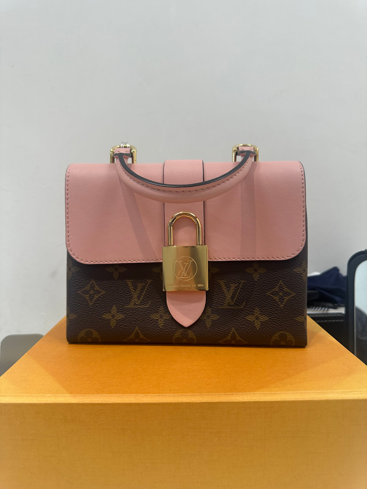 Louis vuitton locky BB handbag rose poudre monogram coated canvas FL4119 | Purse Maison Luxury Bags Shop