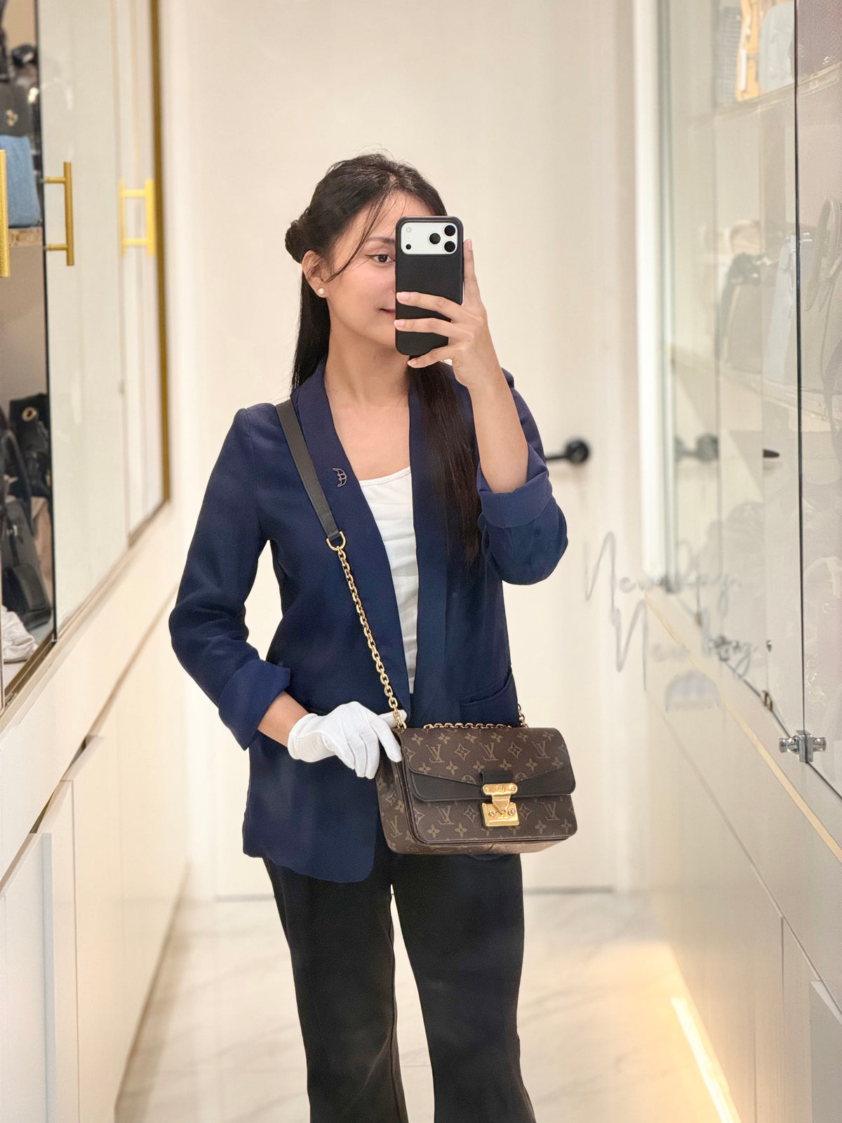 Louis Vuitton Marceau Shoulder Bag in Monogram Canvas and Gold Hardware Microchip | Purse Maison Luxury Bags Shop