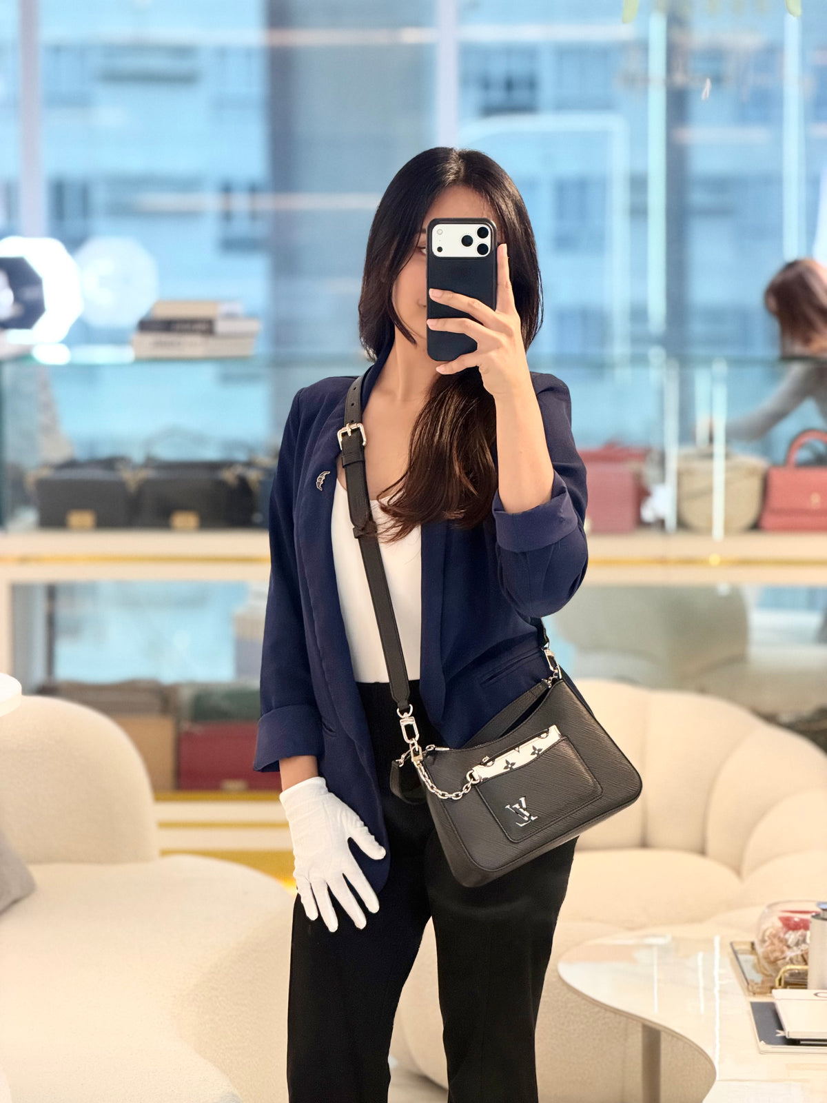 Louis Vuitton Marelle PM in Black Epi Leather Shoulder Bag (Microchip) | Purse Maison Luxury Bags Shop