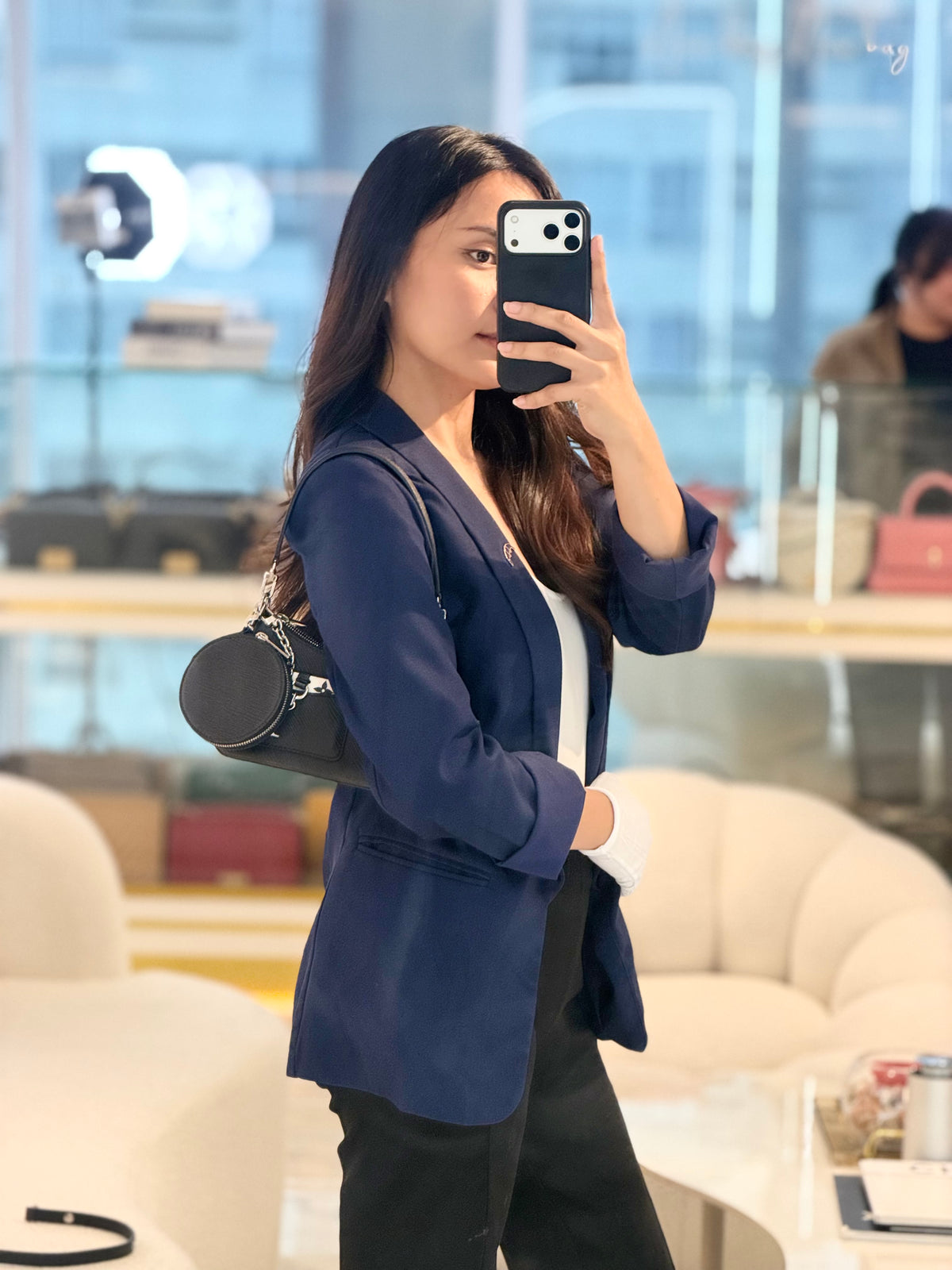 Louis Vuitton Marellini in Black Epi Leather Shoulder Bag ( Microchip) | Purse Maison Luxury Bags Shop
