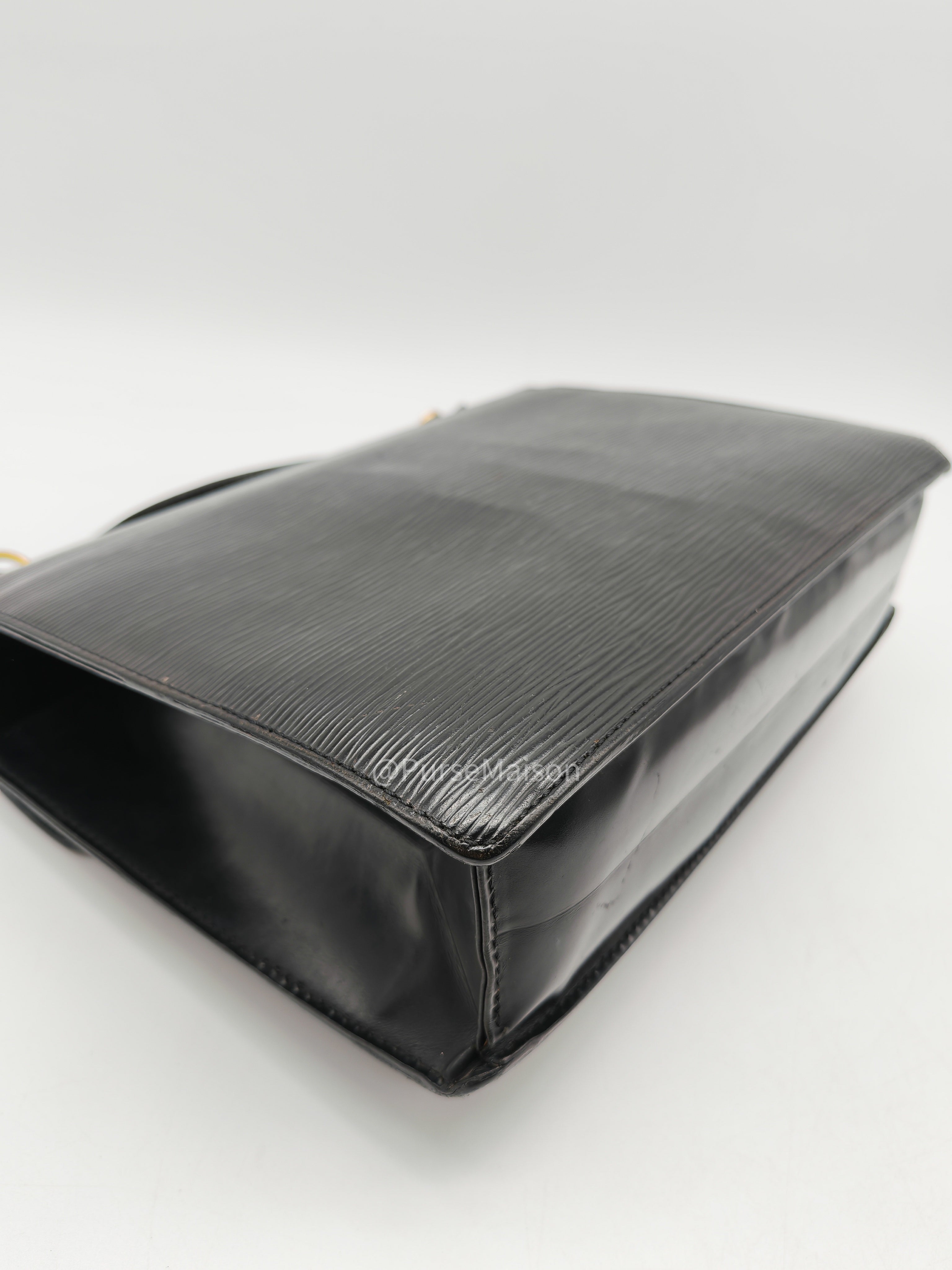 Louis Vuitton Monceau 28 in Black Epi Leather and Gold Hardware (Datecode: SR1002) | Purse Maison Luxury Bags Shop