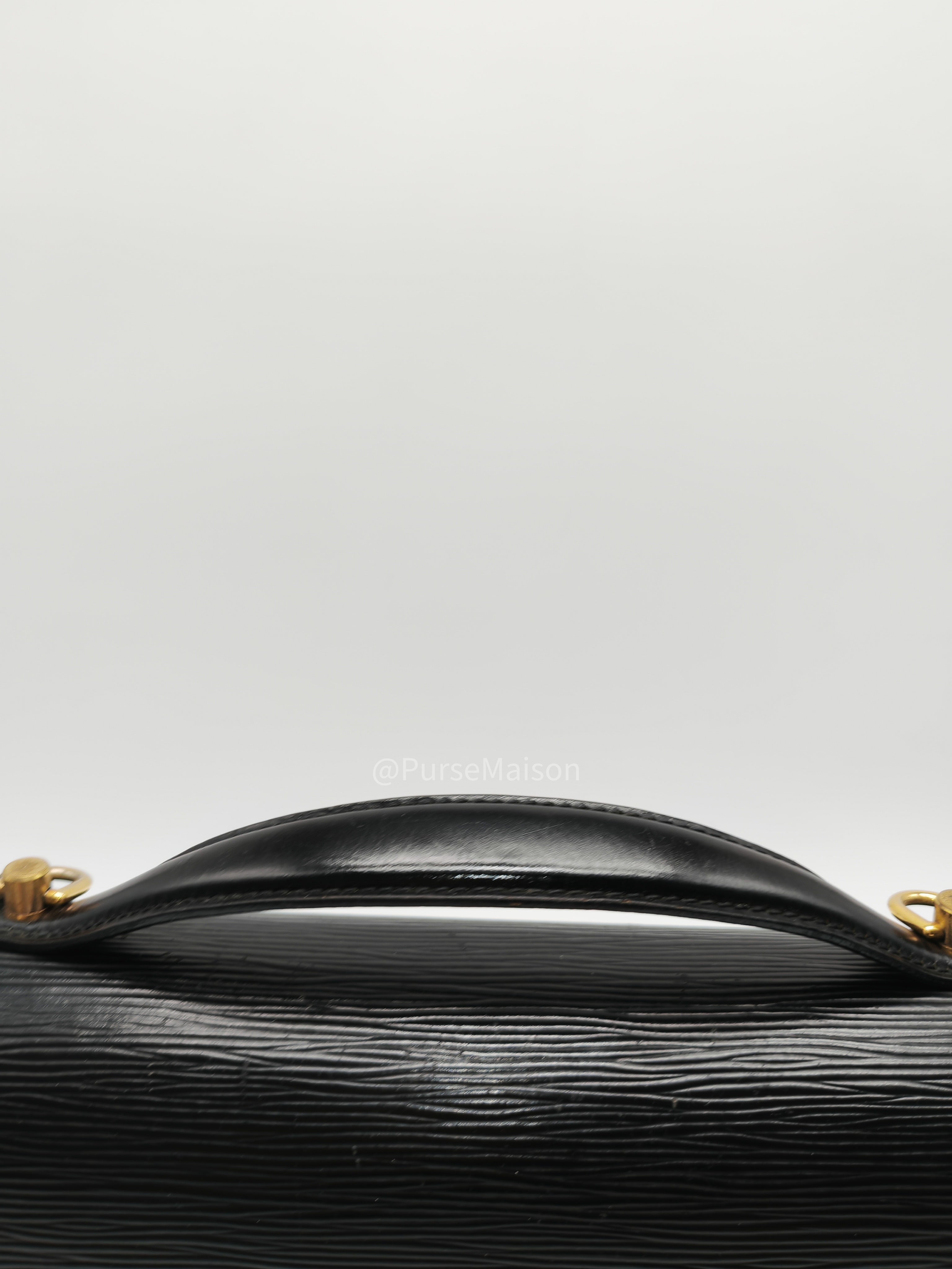Louis Vuitton Monceau 28 in Black Epi Leather and Gold Hardware (Datecode: SR1002) | Purse Maison Luxury Bags Shop