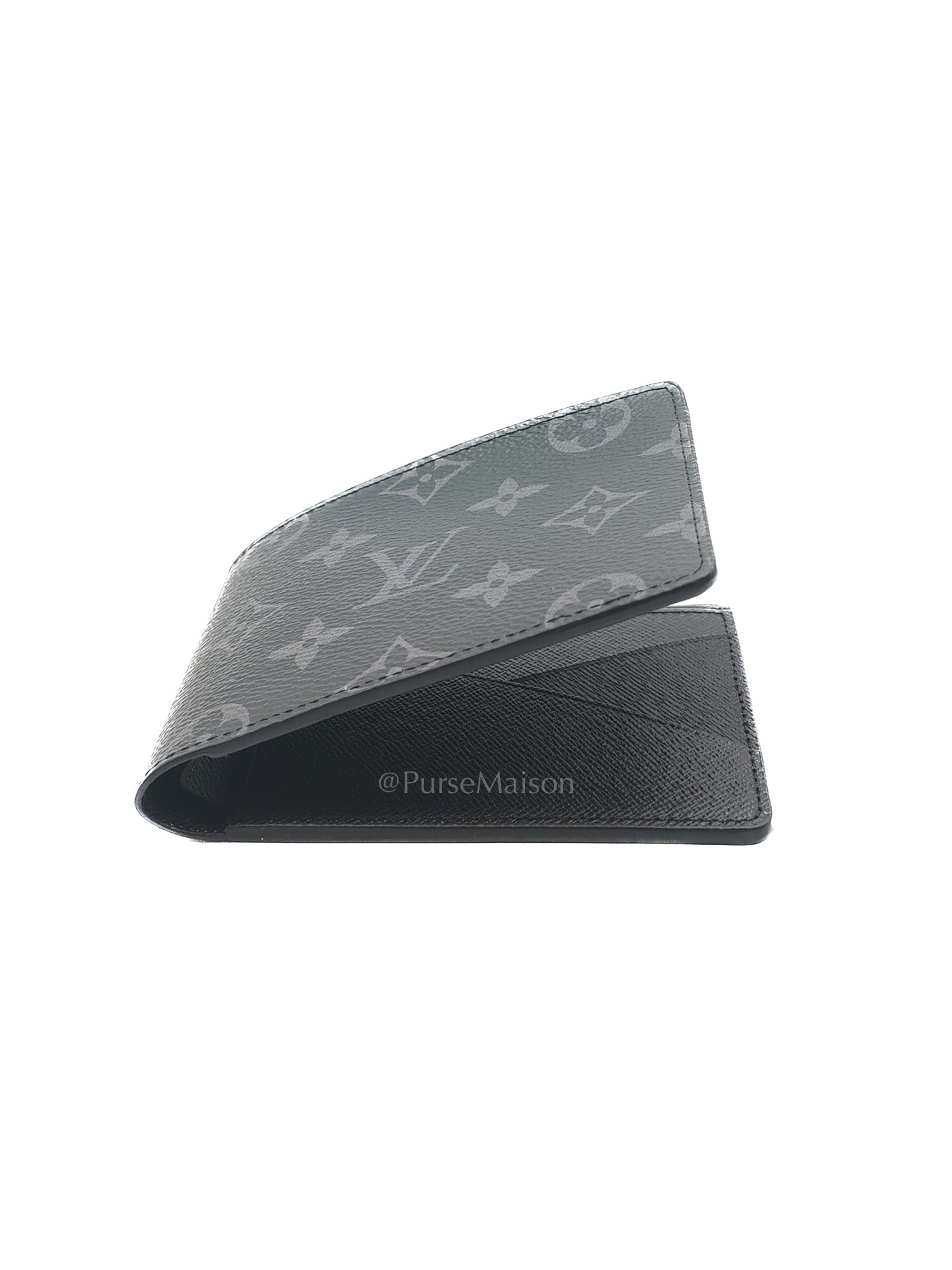 Multiple Wallet in Monogram Eclipse Canvas (Microchip) | Purse Maison Luxury Bags Shop