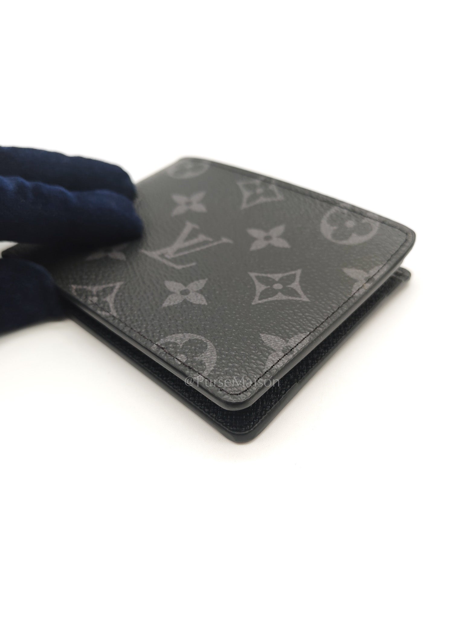 Multiple Wallet in Monogram Eclipse Canvas (Microchip) | Purse Maison Luxury Bags Shop