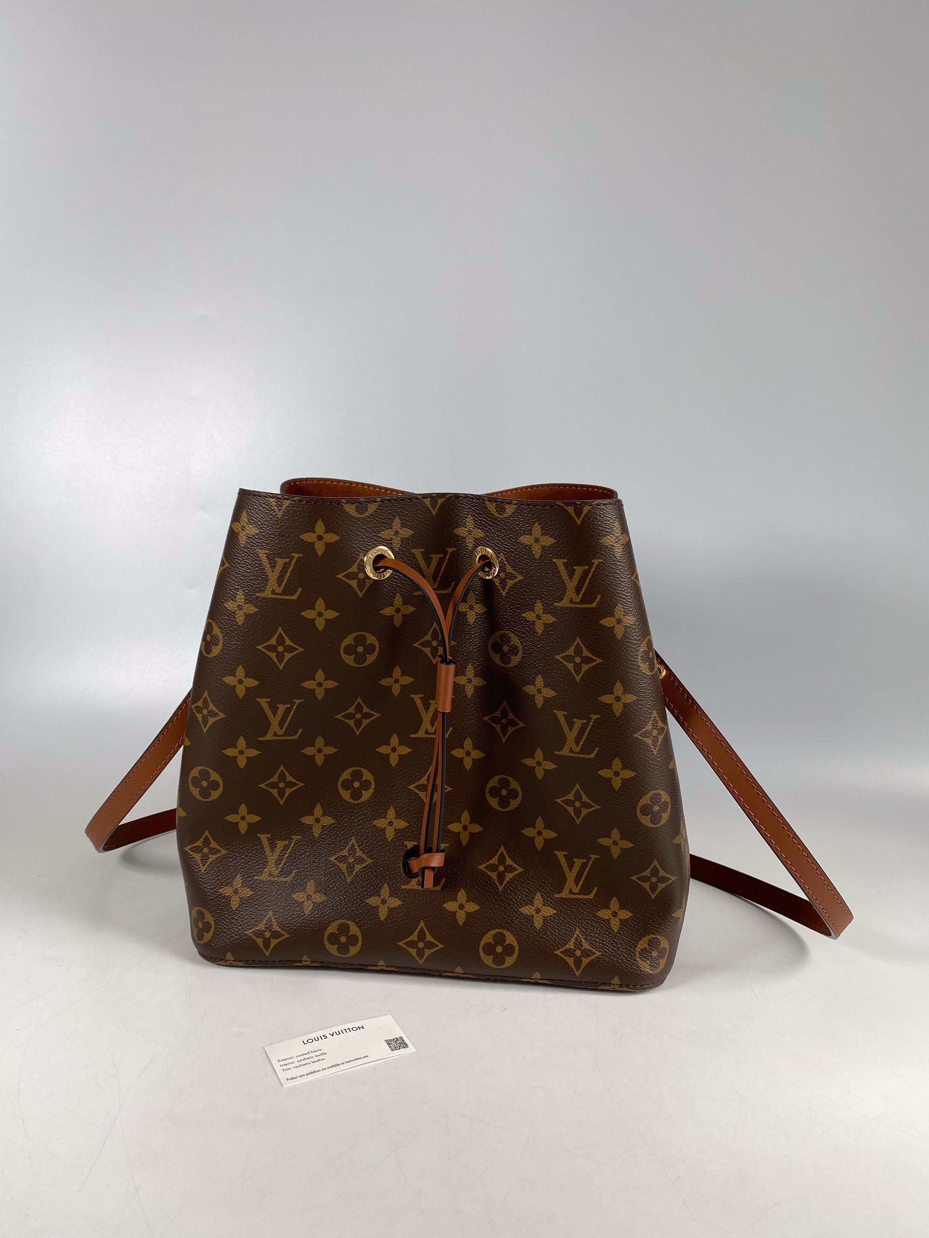 Louis Vuitton Neo Noe Caramel Monogram Canvas (Microchip)