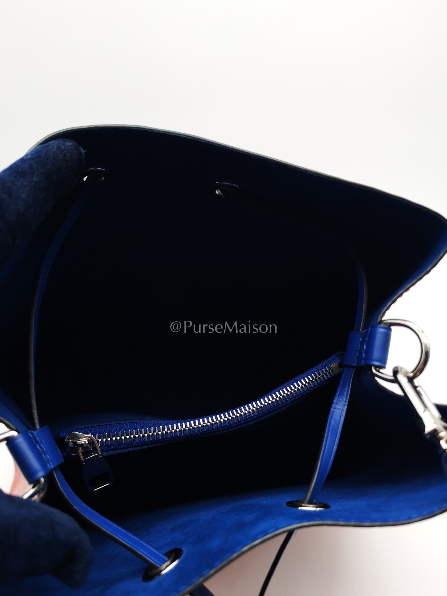 Louis Vuitton Neo Noe MM Coquelicot Red/Blue Epi Leather Bucket Bag (Date Code: SR4138) | Purse Maison Luxury Bags Shop