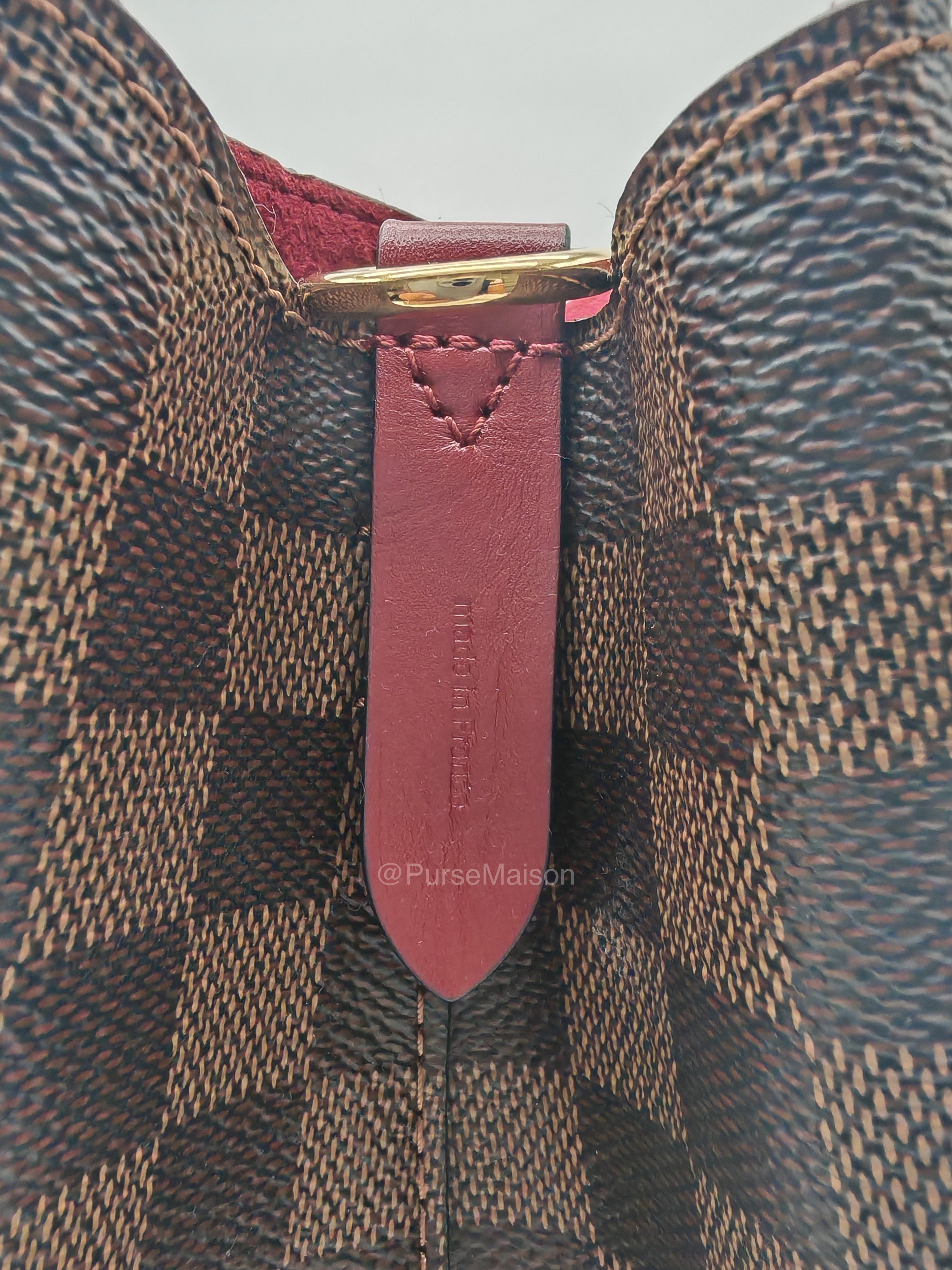Louis Vuitton Neo Noe MM in Damiere Ebene Canvas and Gold Hardware (Datecode: AH4159) | Purse Maison Luxury Bags Shop