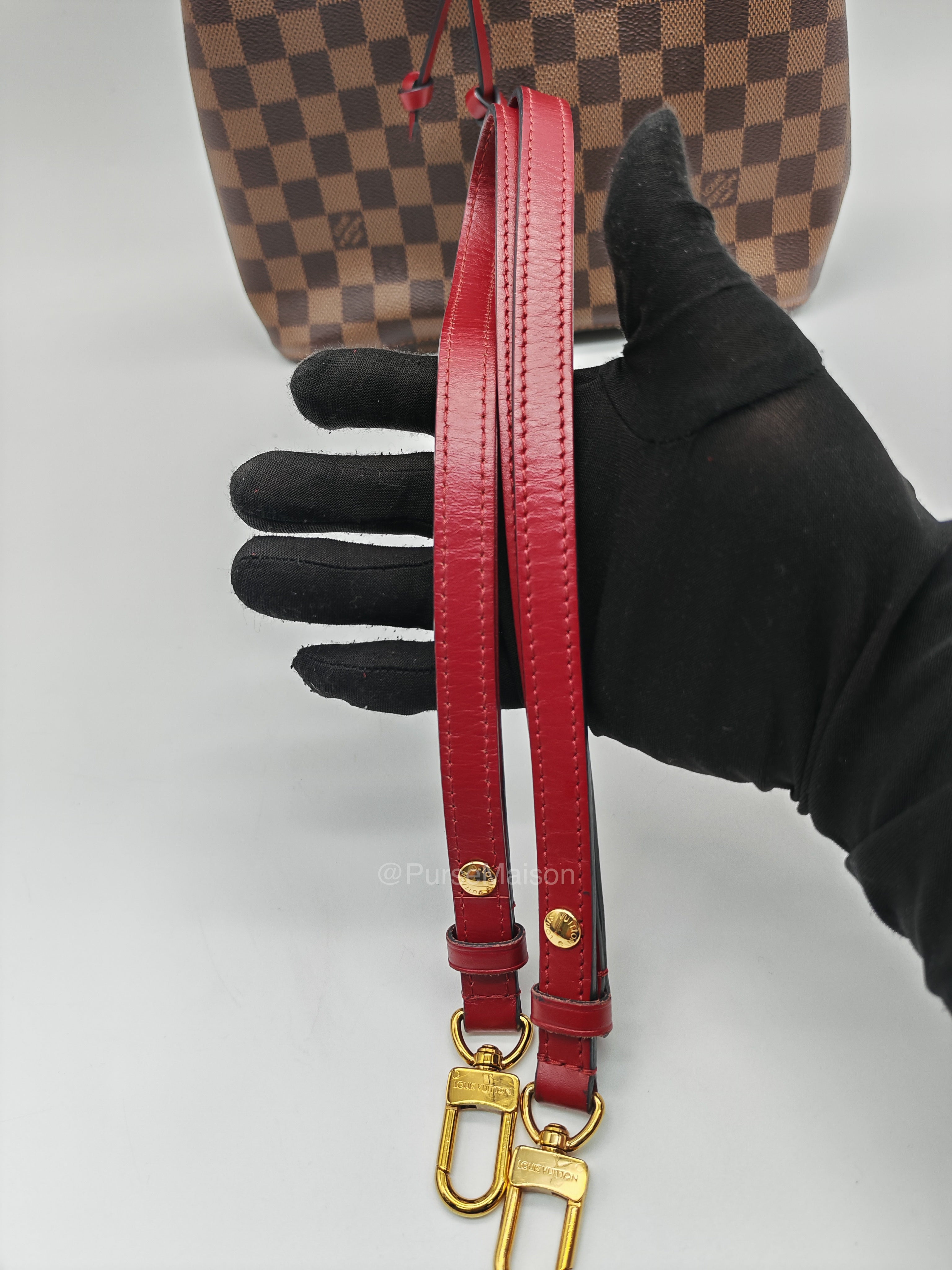 Louis Vuitton Neo Noe MM in Damiere Ebene Canvas and Gold Hardware (Datecode: AH4159) | Purse Maison Luxury Bags Shop