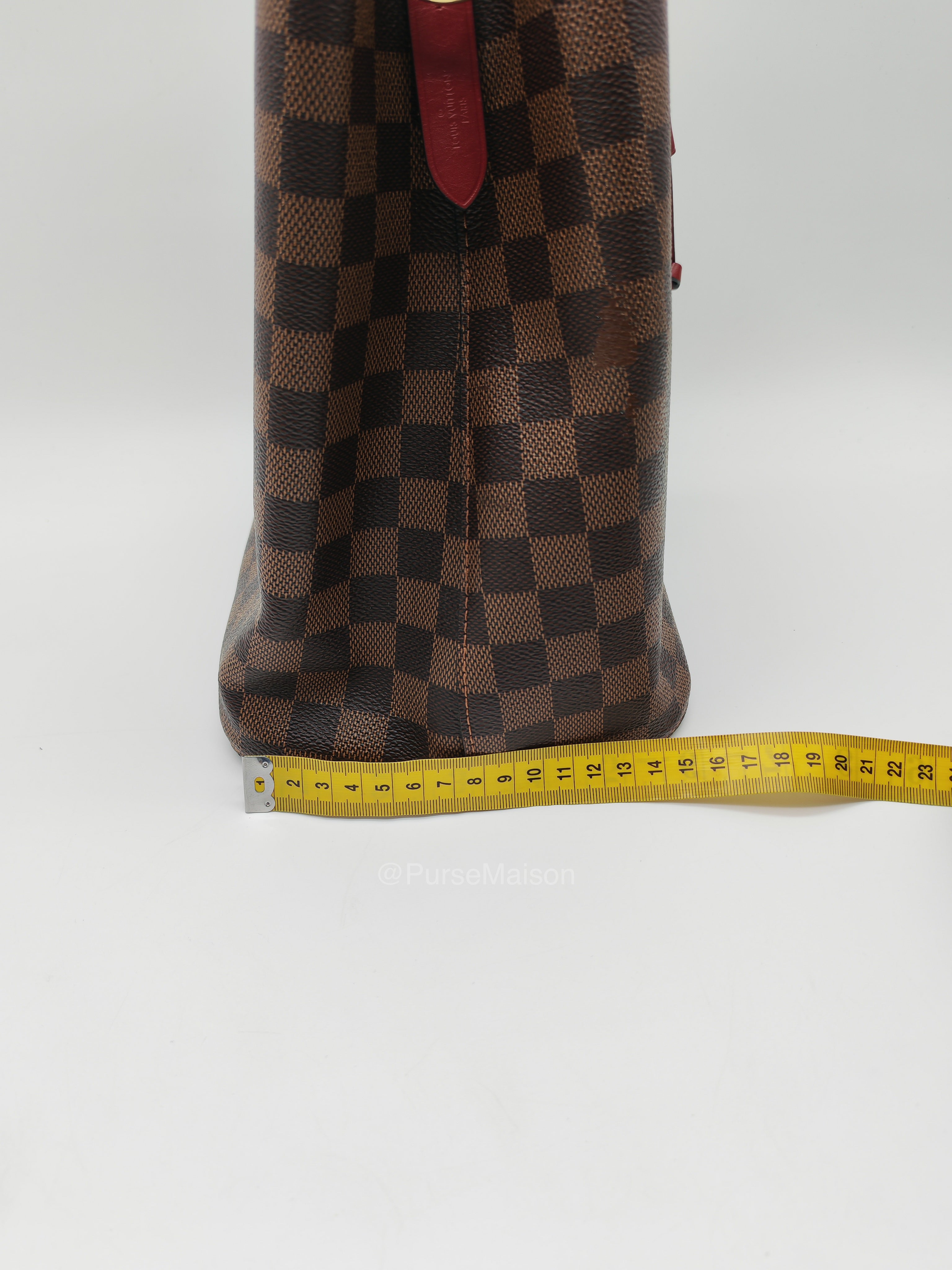 Louis Vuitton Neo Noe MM in Damiere Ebene Canvas and Gold Hardware (Datecode: AH4159) | Purse Maison Luxury Bags Shop