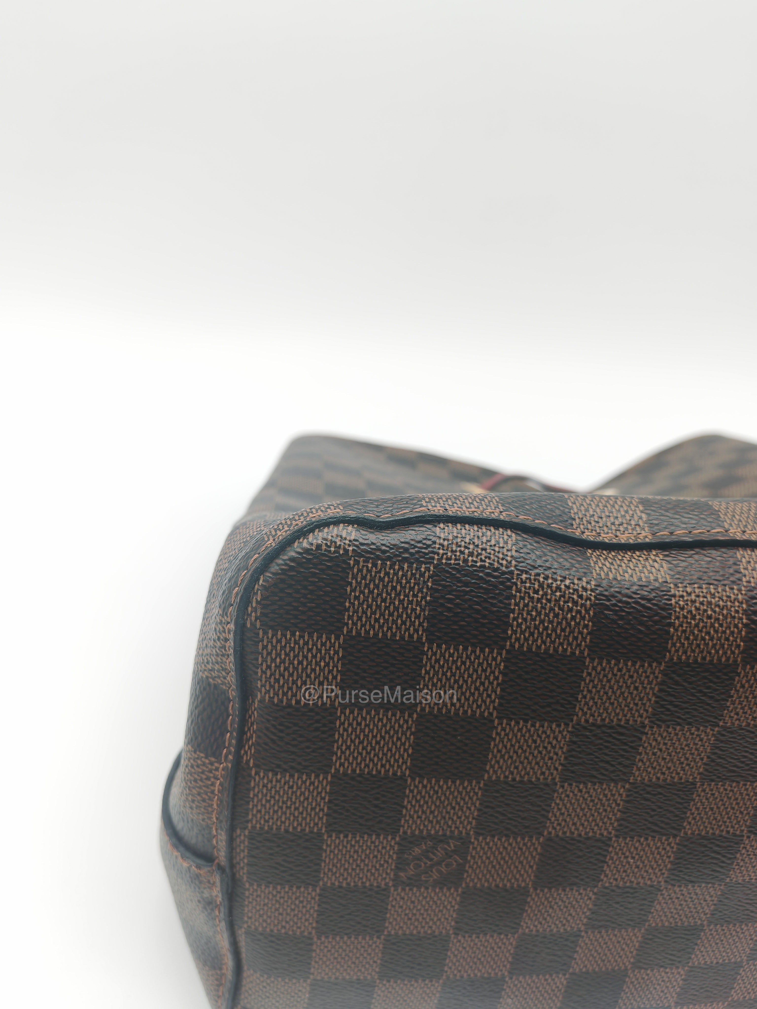 Louis Vuitton Neo Noe MM in Damiere Ebene Canvas and Gold Hardware (Datecode: AH4159) | Purse Maison Luxury Bags Shop