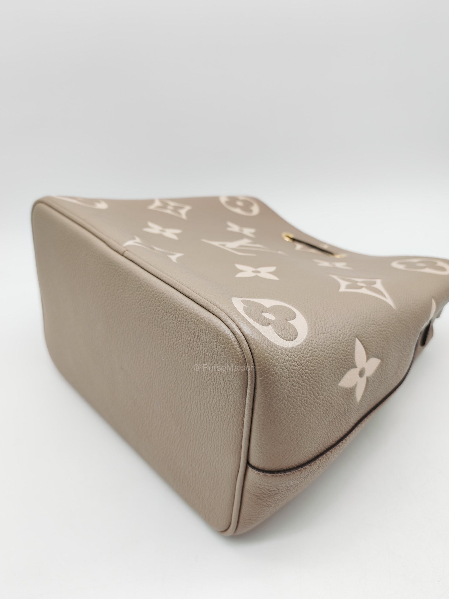 Louis Vuitton Neo Noe MM Tourterelle Empriente Leather Bucket Bag (microchip) | Purse Maison Luxury Bags Shop