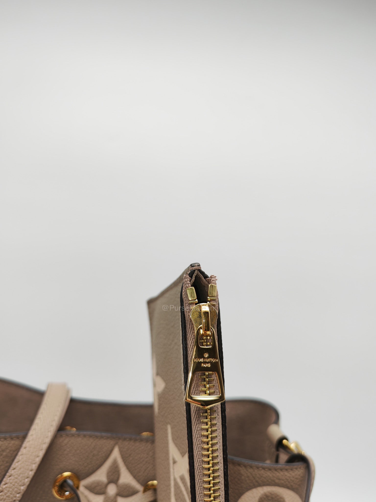 Louis Vuitton Neo Noe MM Tourterelle Empriente Leather Bucket Bag (microchip) | Purse Maison Luxury Bags Shop