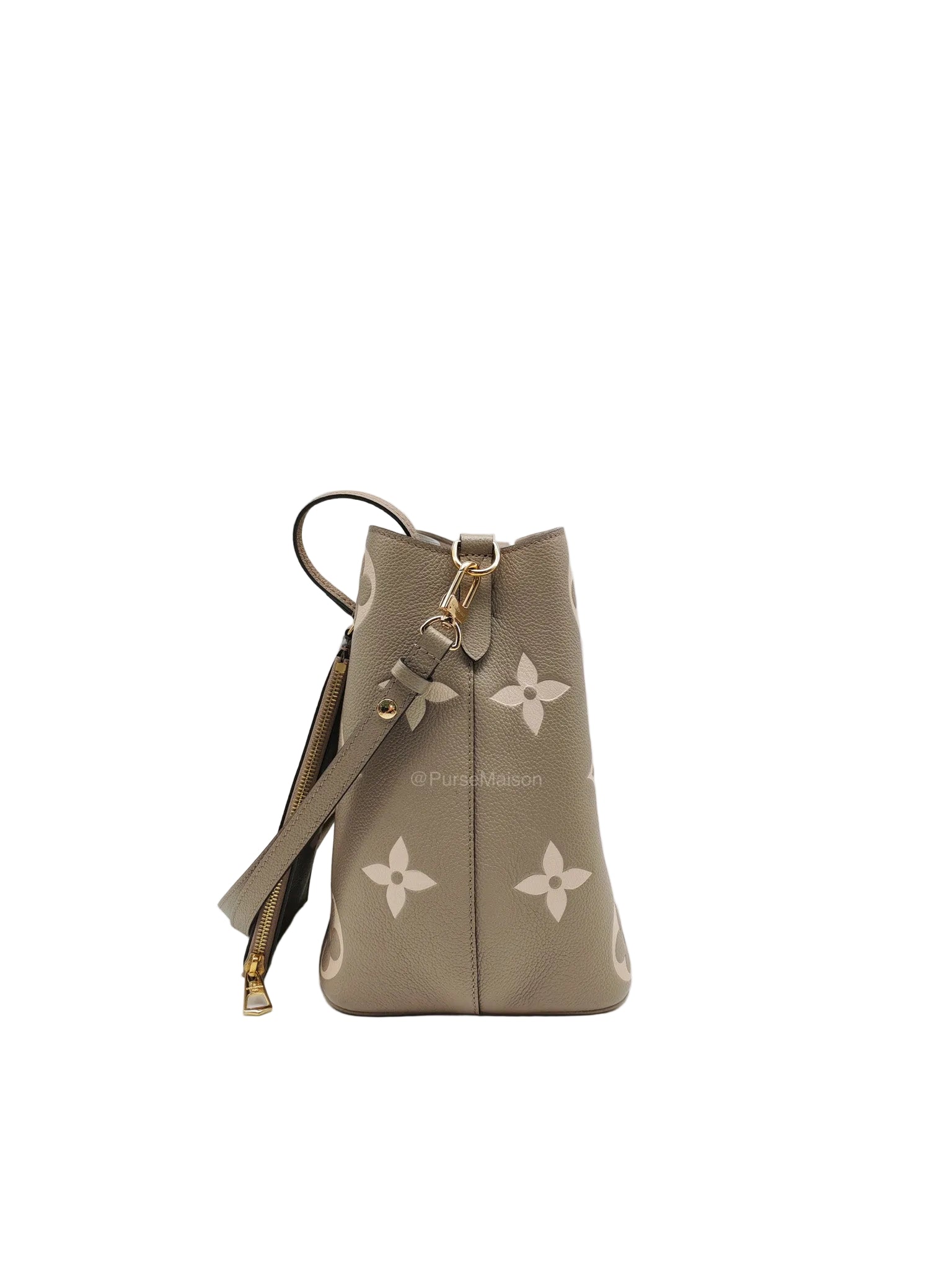 Louis Vuitton Neo Noe MM Tourterelle Empriente Leather Bucket Bag (microchip) | Purse Maison Luxury Bags Shop
