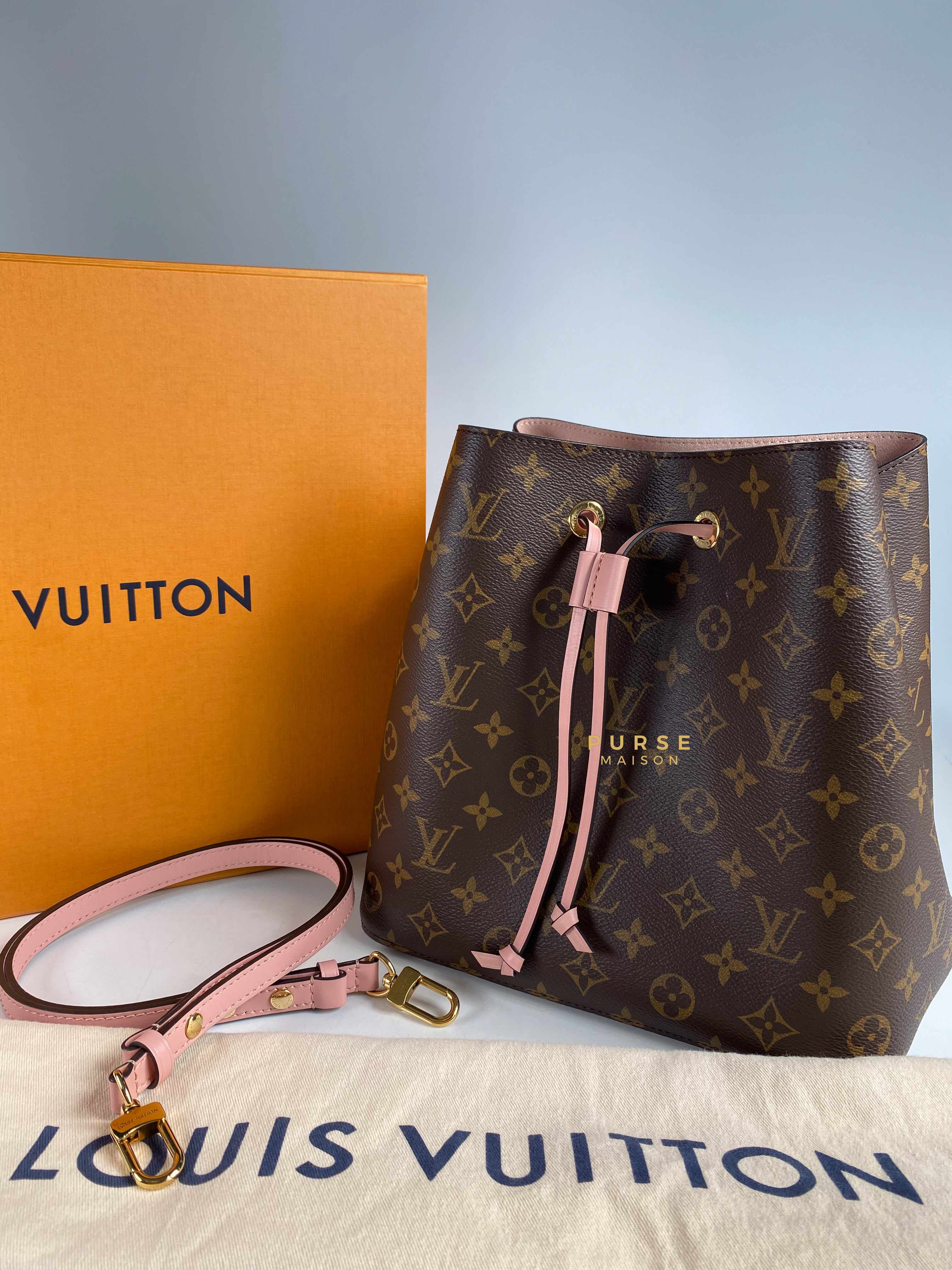 Louis Vuitton Neo Noe Rose Poudre Monogram Canvas (Date code: MI0139) | Purse Maison Luxury Bags Shop