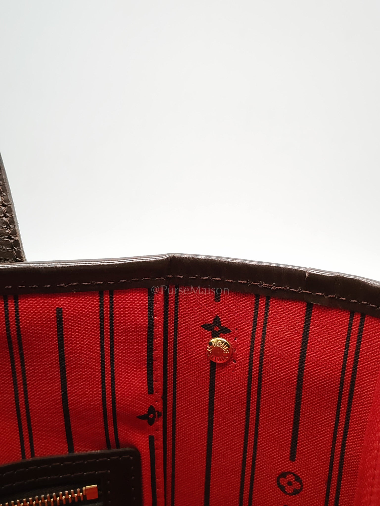 Louis Vuitton Neverfull PM in Damier Ebene Canvas (Date Code: (MB2028) | Purse Maison Luxury Bags Shop