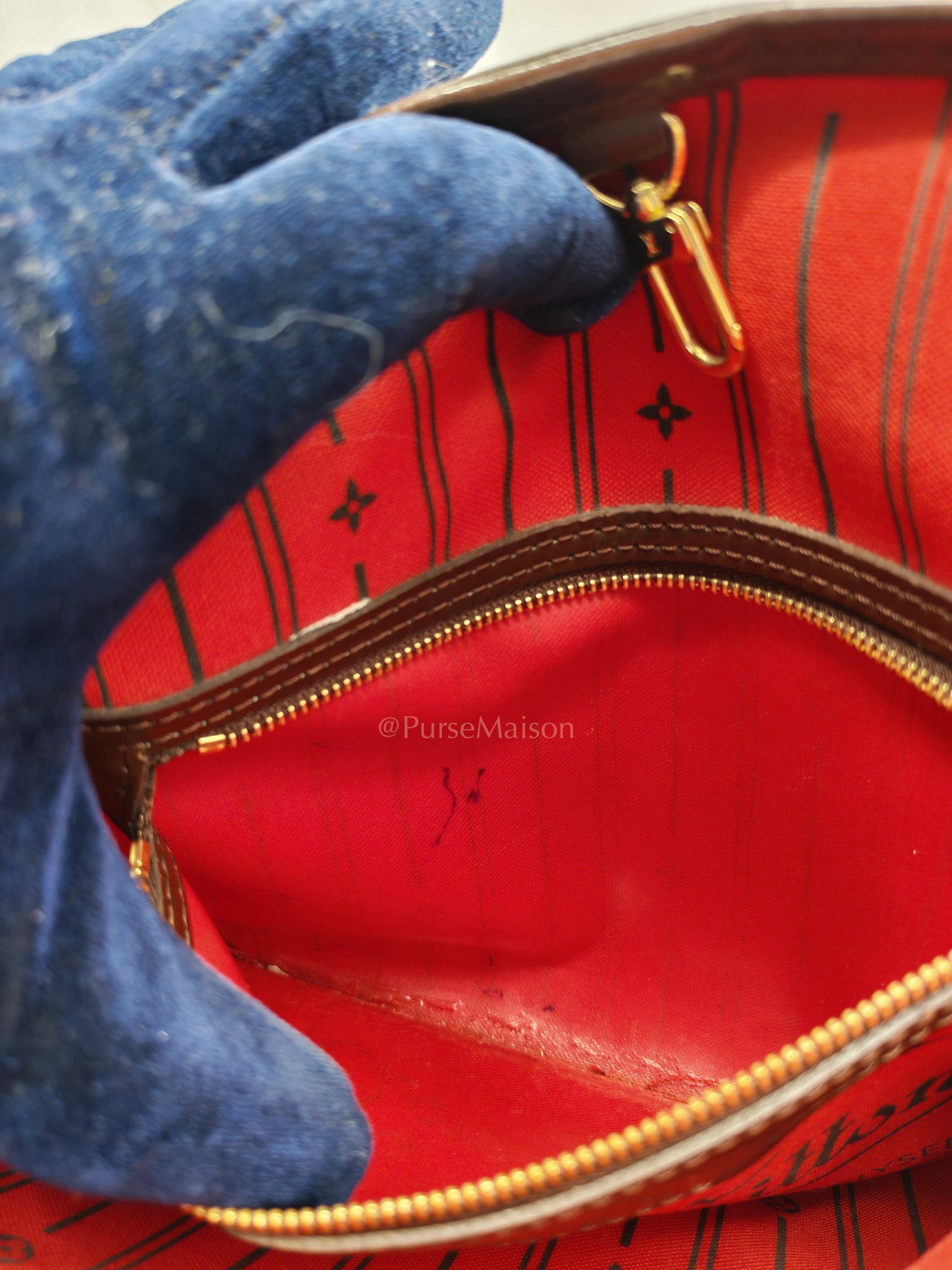 Louis Vuitton Neverfull PM in Damier Ebene Canvas (Date Code: (MB2028) | Purse Maison Luxury Bags Shop