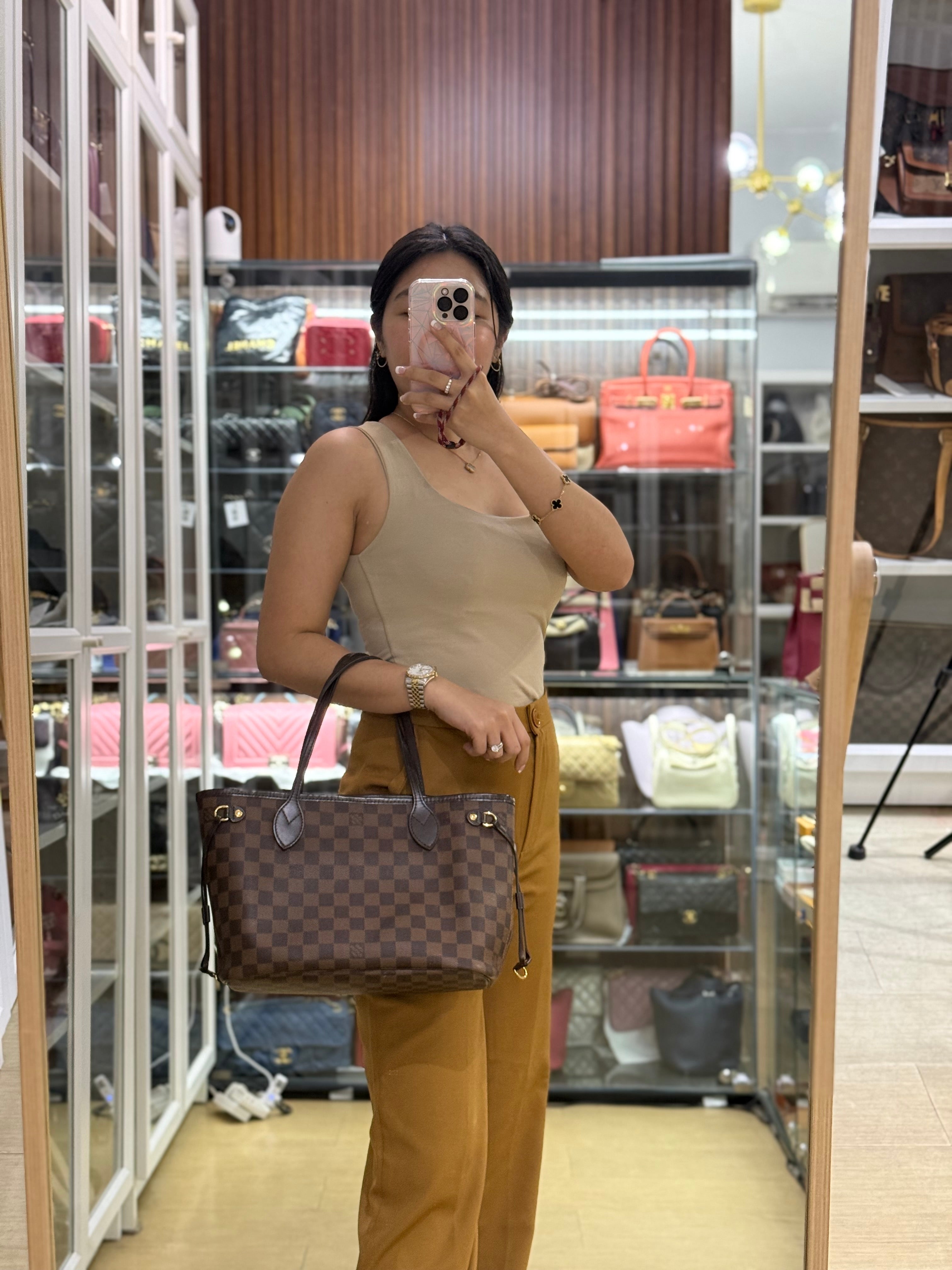 Neverfull PM in Damier Ebene Canvas (Date code: AR1240) | Purse Maison Luxury Bags Shop