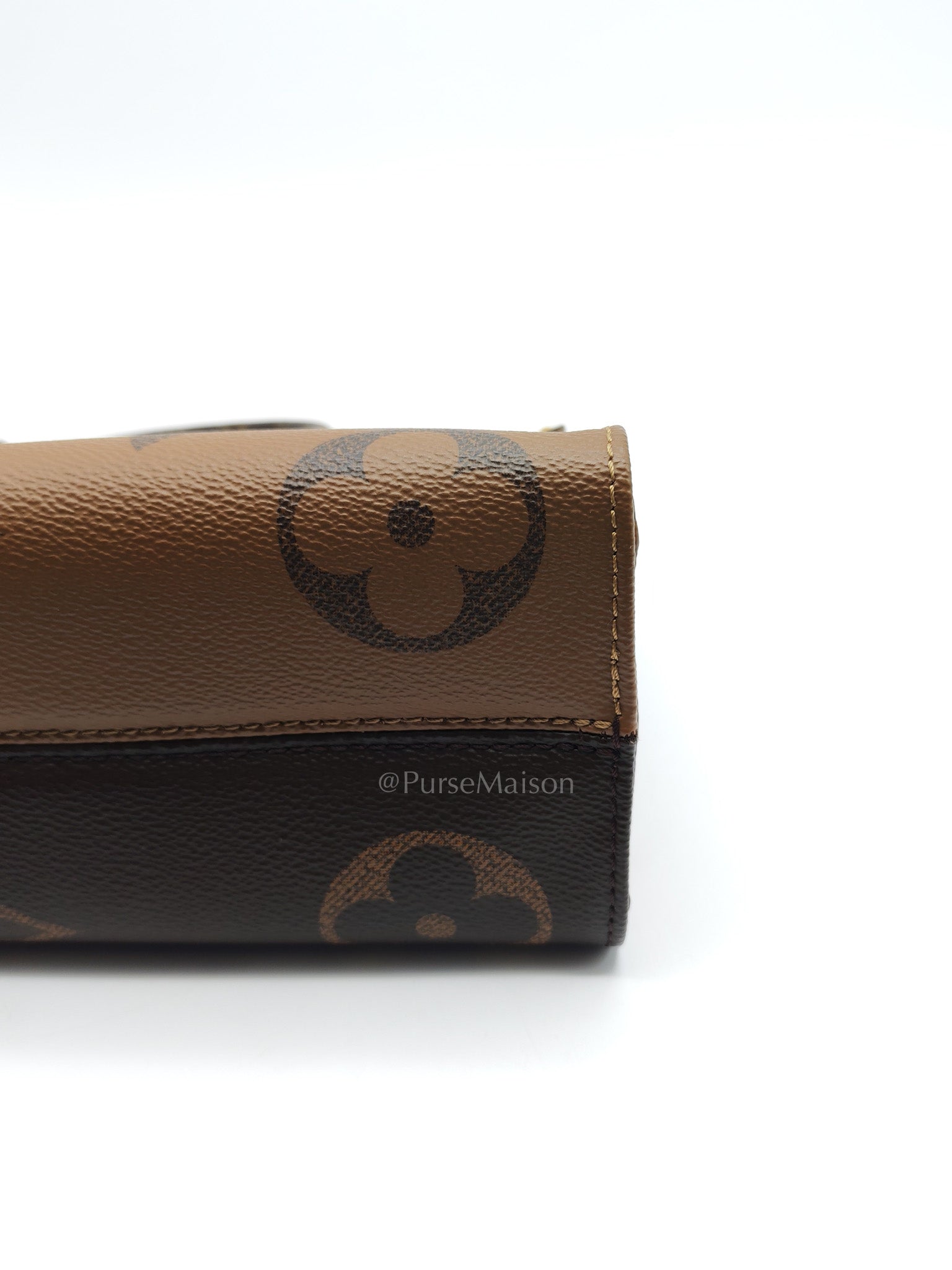 Louis Vuitton On The Go East West in Monogram Reverse Canvas (Microchip) | Purse Maison Luxury Bags Shop