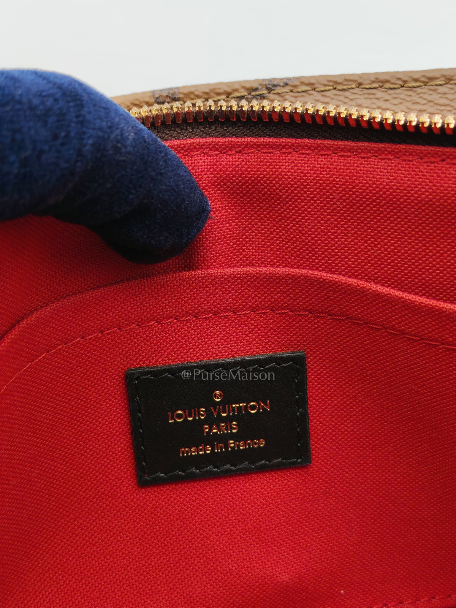 Louis Vuitton On The Go East West in Monogram Reverse Canvas (Microchip) | Purse Maison Luxury Bags Shop