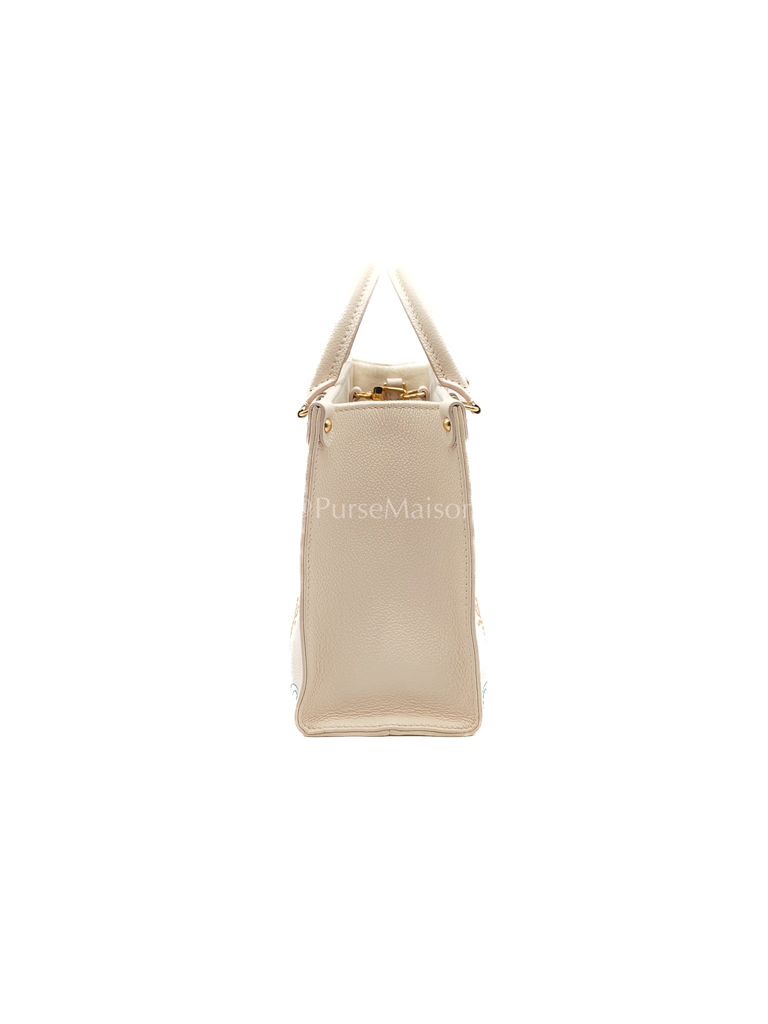 Louis Vuitton On The Go PM in White Monogram Empreinte Leather (Microchip) | Purse Maison Luxury Bags Shop