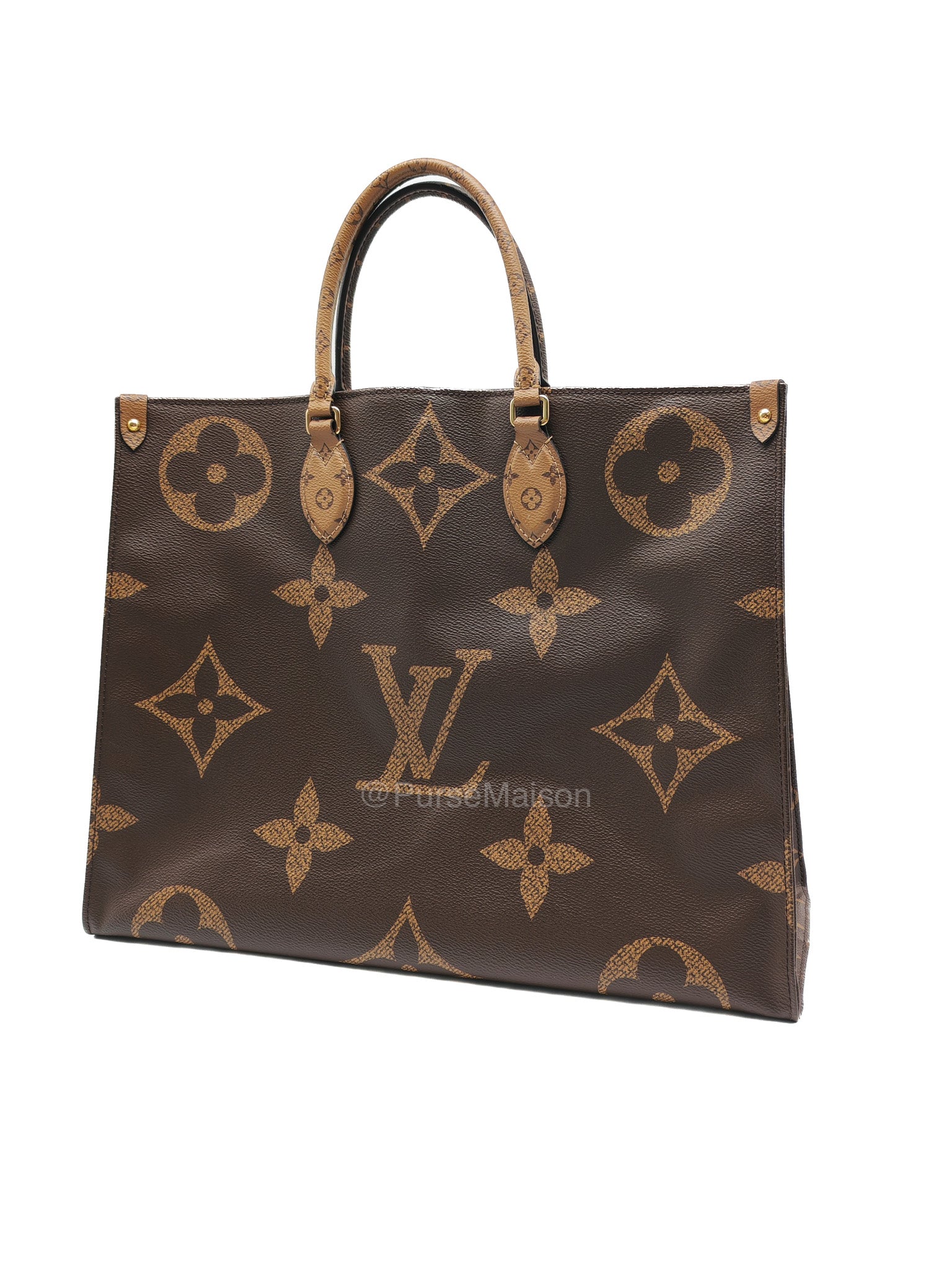 Louis Vuitton OntheGo GM Tote Bag in Reverse Monogram Canvas (Date Code: FL0250) | Purse Maison Luxury Bags Shop