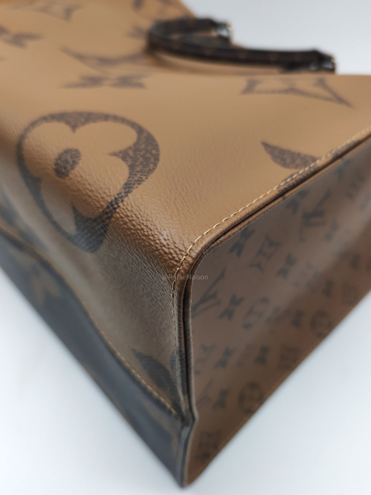 Louis Vuitton OntheGO (OTG) GM in Reverse Monogram Canvas and Gold Hardware (Datecode: TJ4169) | Purse Maison Luxury Bags Shop