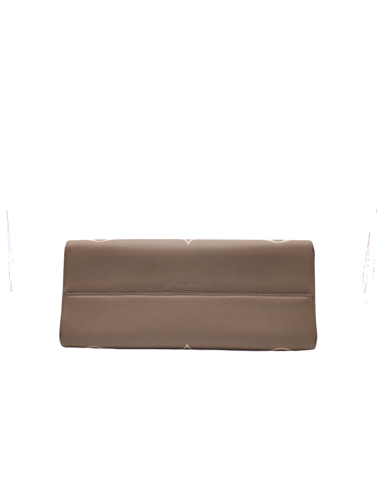 Louis Vuitton OntheGo (OTG) MM in Tourterelle/Creme Monogram Empriente Leather and Gold Hardware Microchip | Purse Maison Luxury Bags Shop
