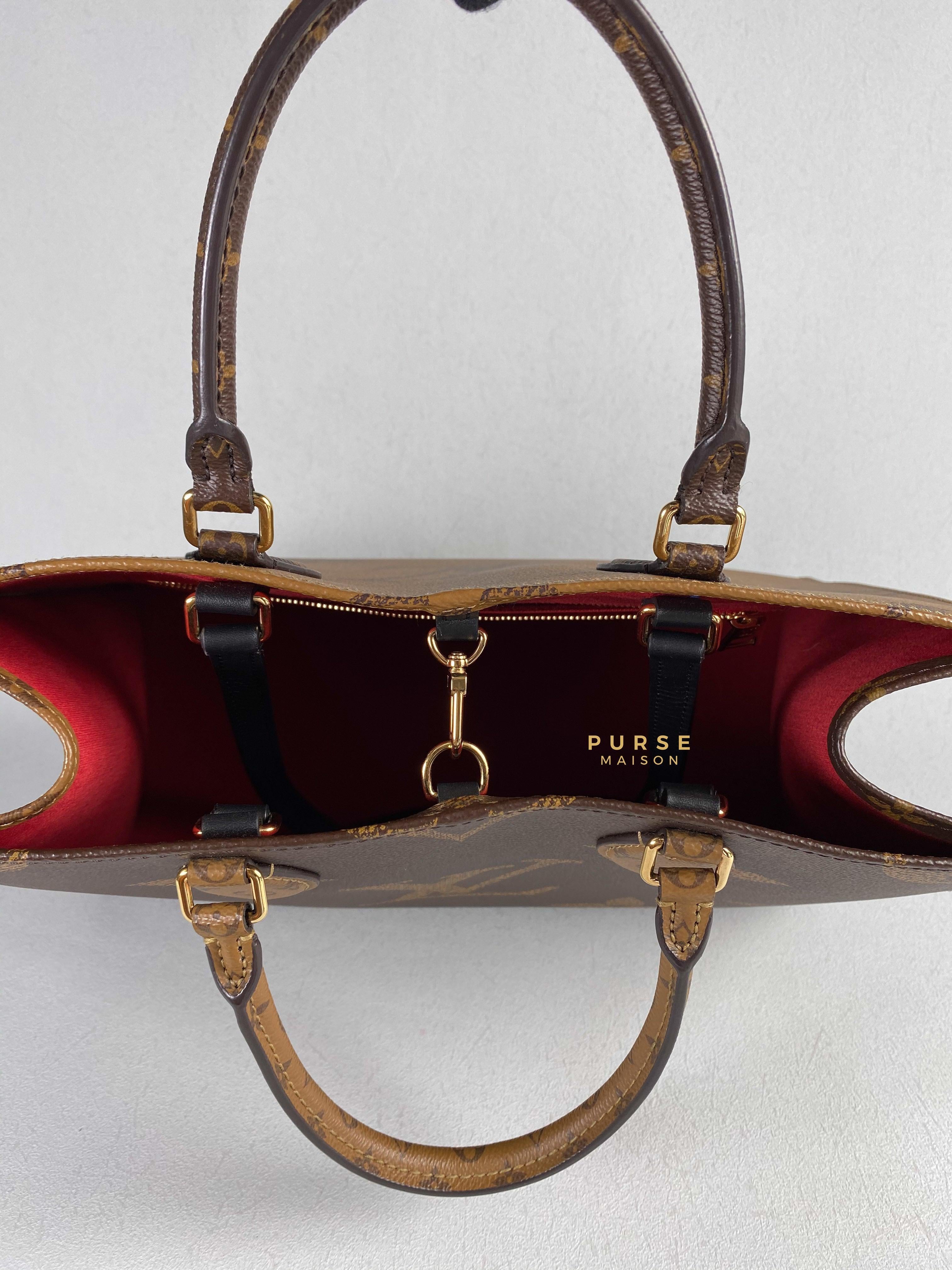 Louis Vuitton OnTheGo (OTG) MM Reverse Monogram Canvas (Microchip) | Purse Maison Luxury Bags Shop