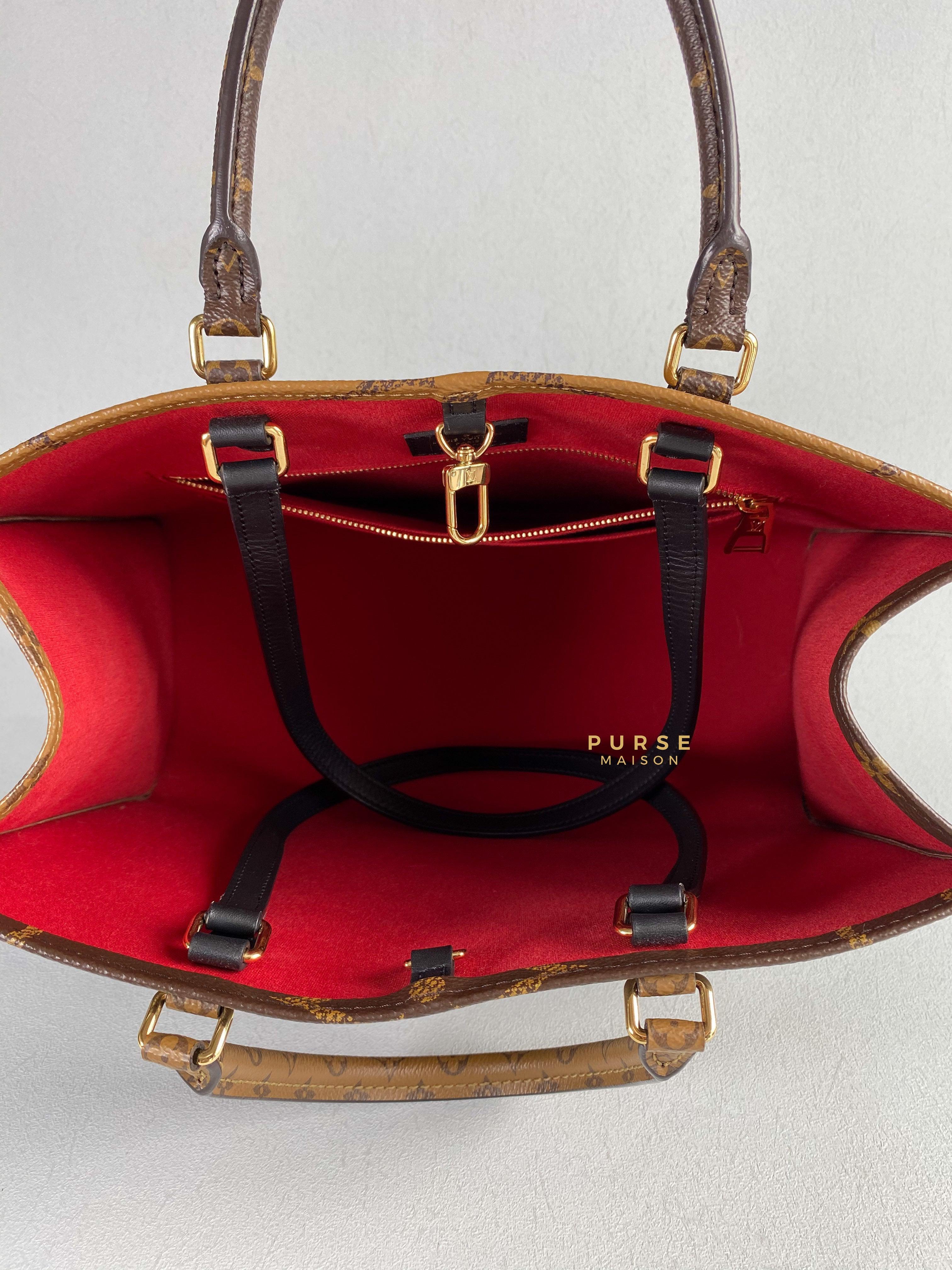 Louis Vuitton OnTheGo (OTG) MM Reverse Monogram Canvas (Microchip) | Purse Maison Luxury Bags Shop