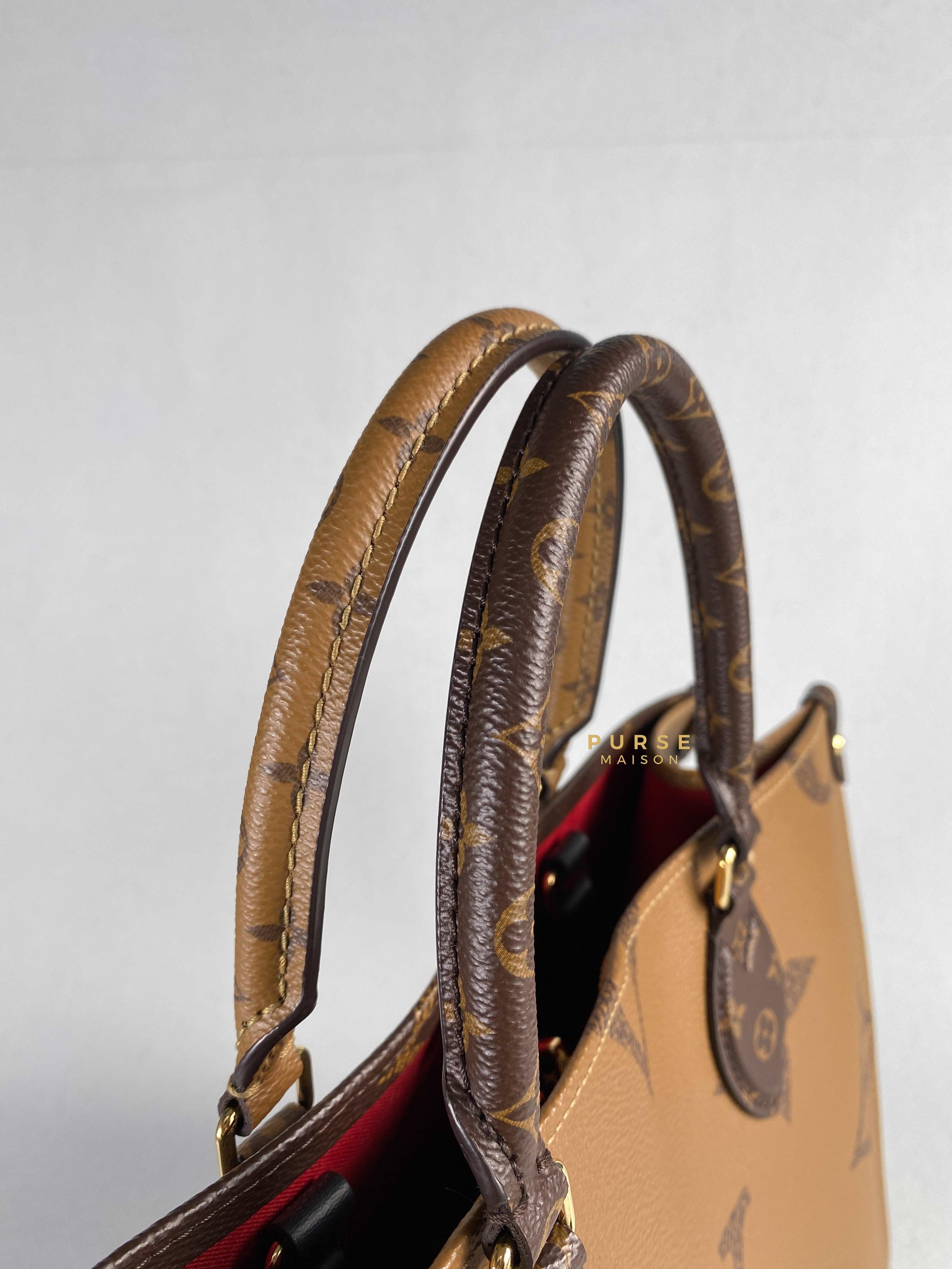 Louis Vuitton OnTheGo (OTG) MM Reverse Monogram Canvas (Microchip) | Purse Maison Luxury Bags Shop
